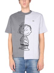 LACOSTE X PEANUTS - T-SHIRT CON STAMPA CHARLIE BROWN E PATTY