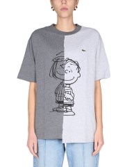 LACOSTE X PEANUTS - T-SHIRT CON STAMPA CHARLIE BROWN E PATTY