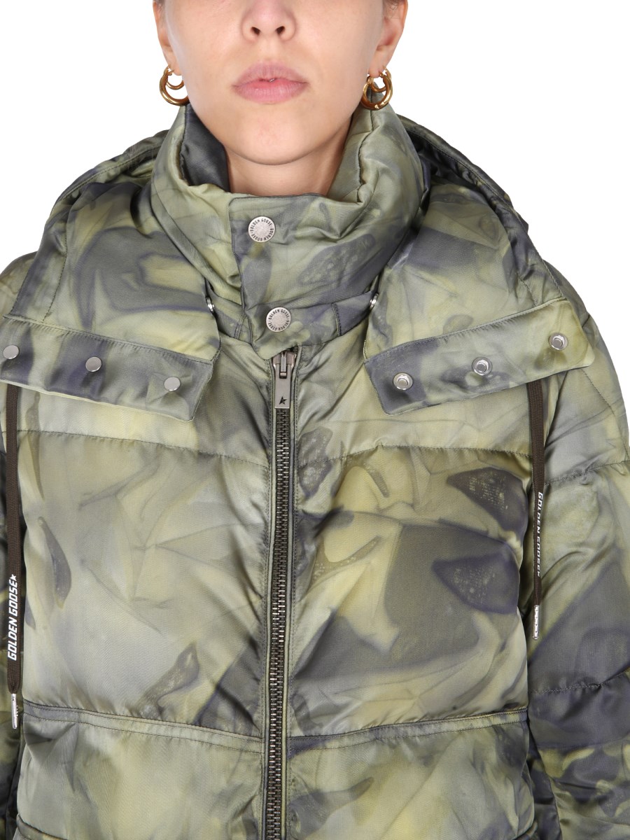 Camo goose down jacket best sale