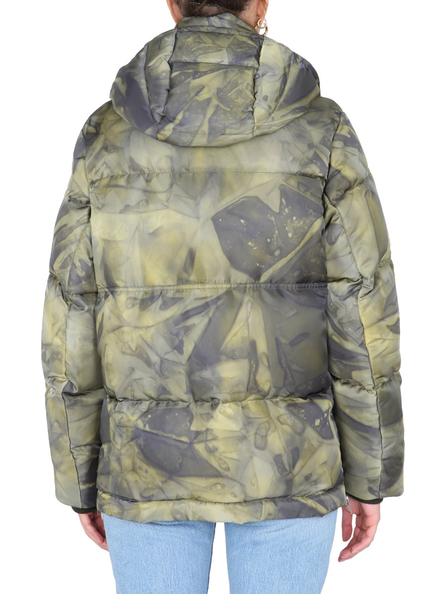 Camo goose down outlet jacket