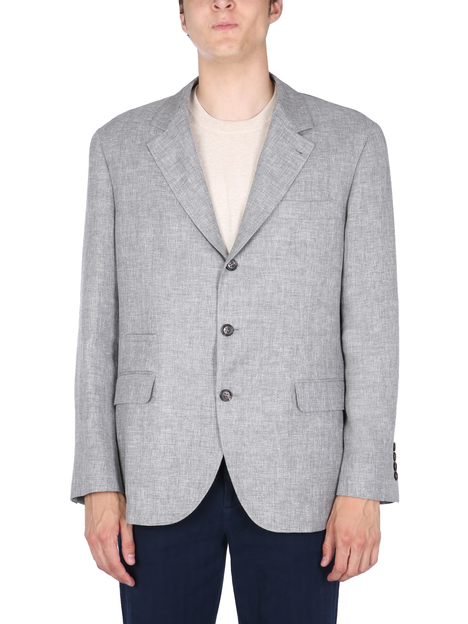 brunello cucinelli linen and silk jacket