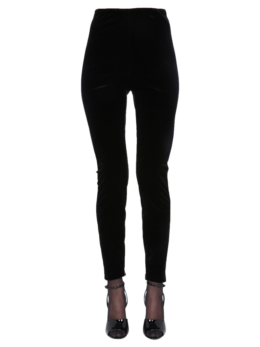 Velvet leggings in black - Saint Laurent
