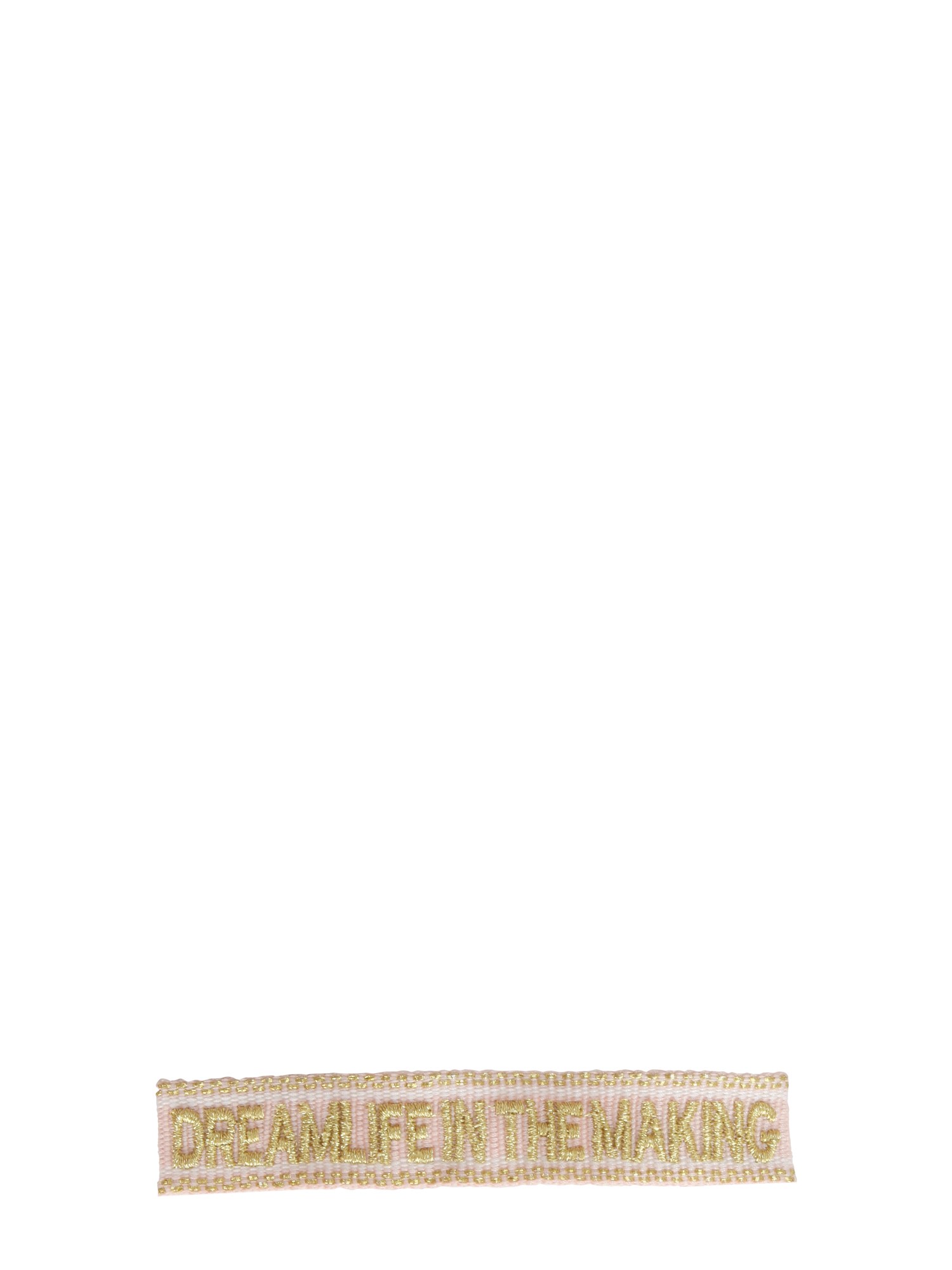label k braided fabric bracelet
