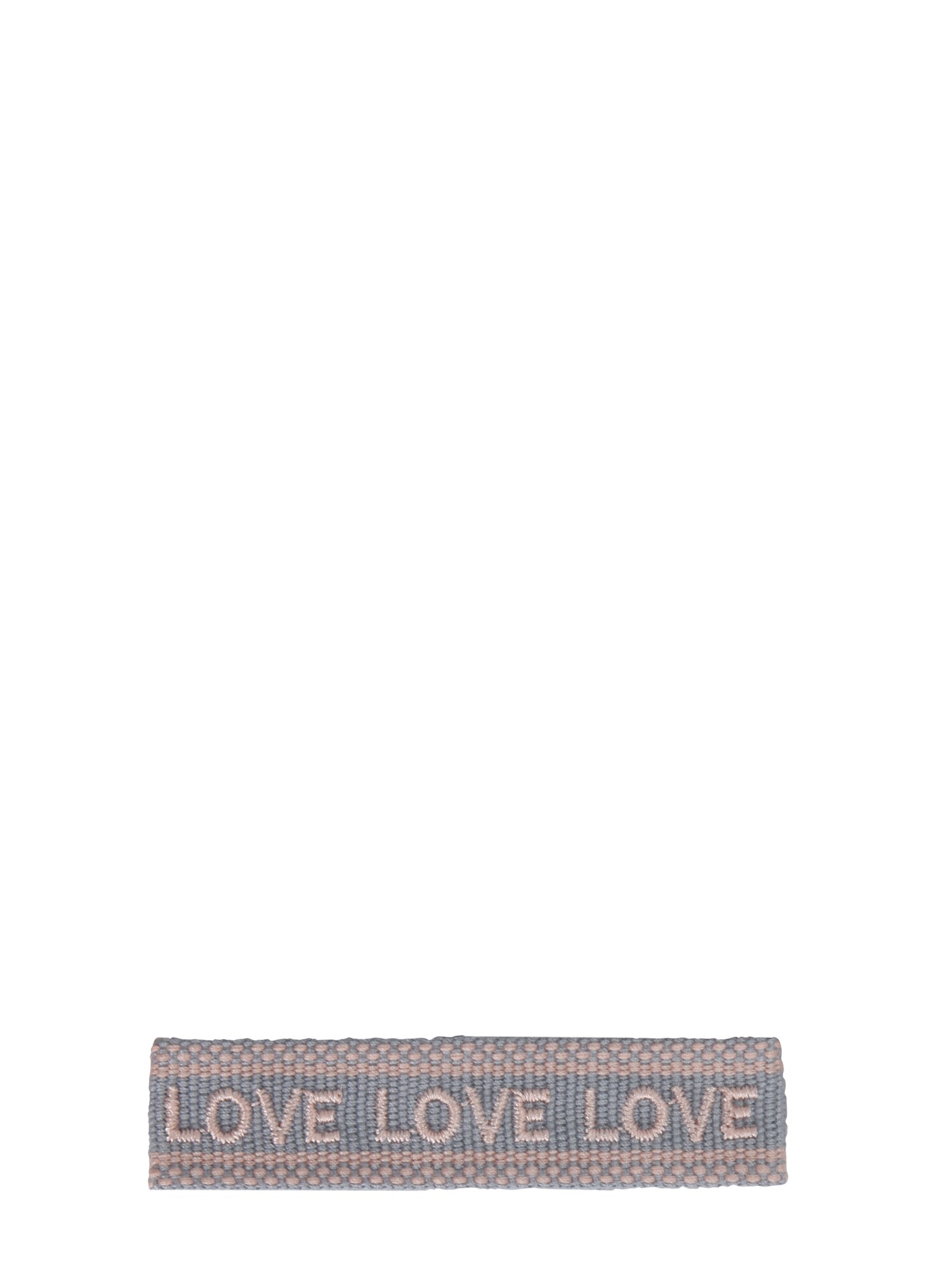 label k braided fabric bracelet