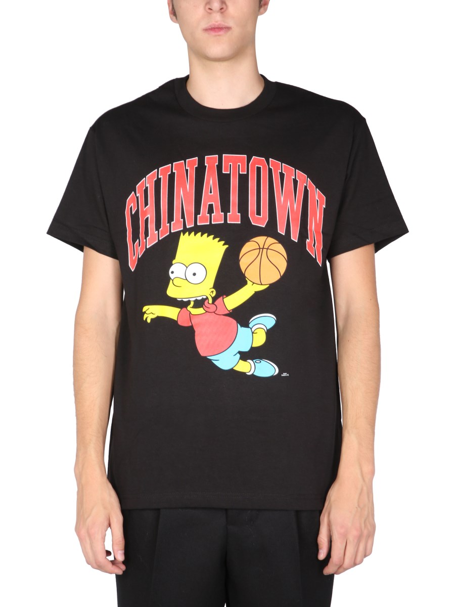 CHINATOWN MARKET X THE SIMPSONS T-SHIRT "AIR BART" IN JERSEY DI COTONE