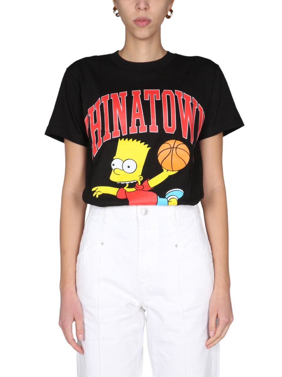 CHINATOWN MARKET X THE SIMPSONS T-SHIRT AIR BART IN JERSEY DI COTONE