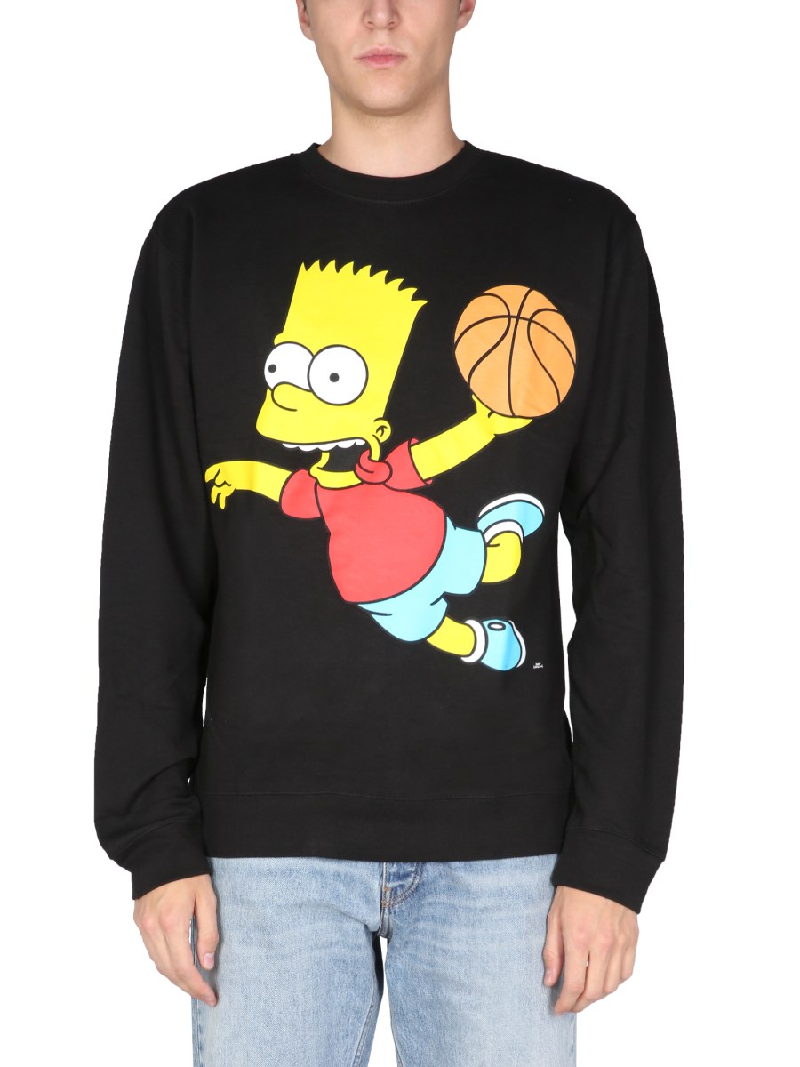 Felpa off white hot sale bart simpson