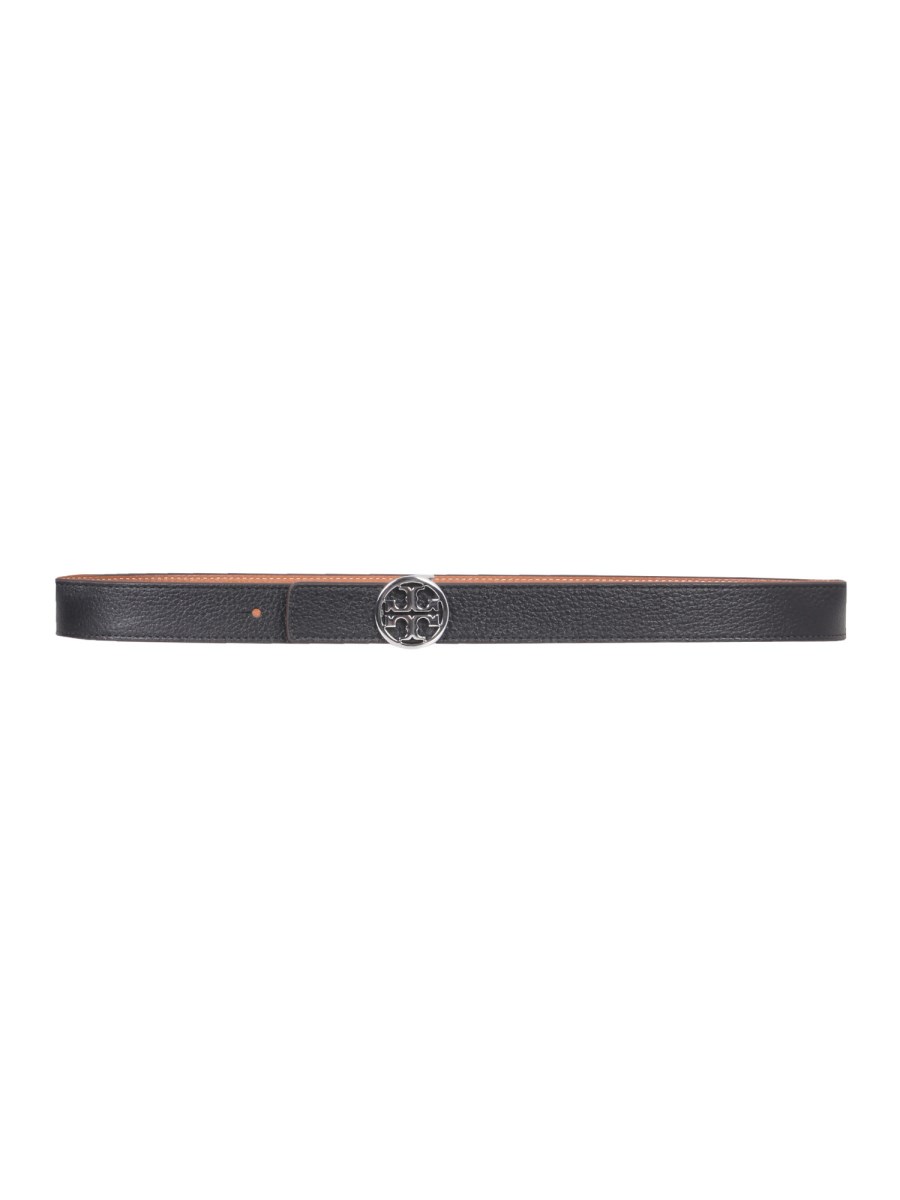 TORY BURCH - REVERSIBLE LEATHER BELT WITH LOGO - Eleonora Bonucci