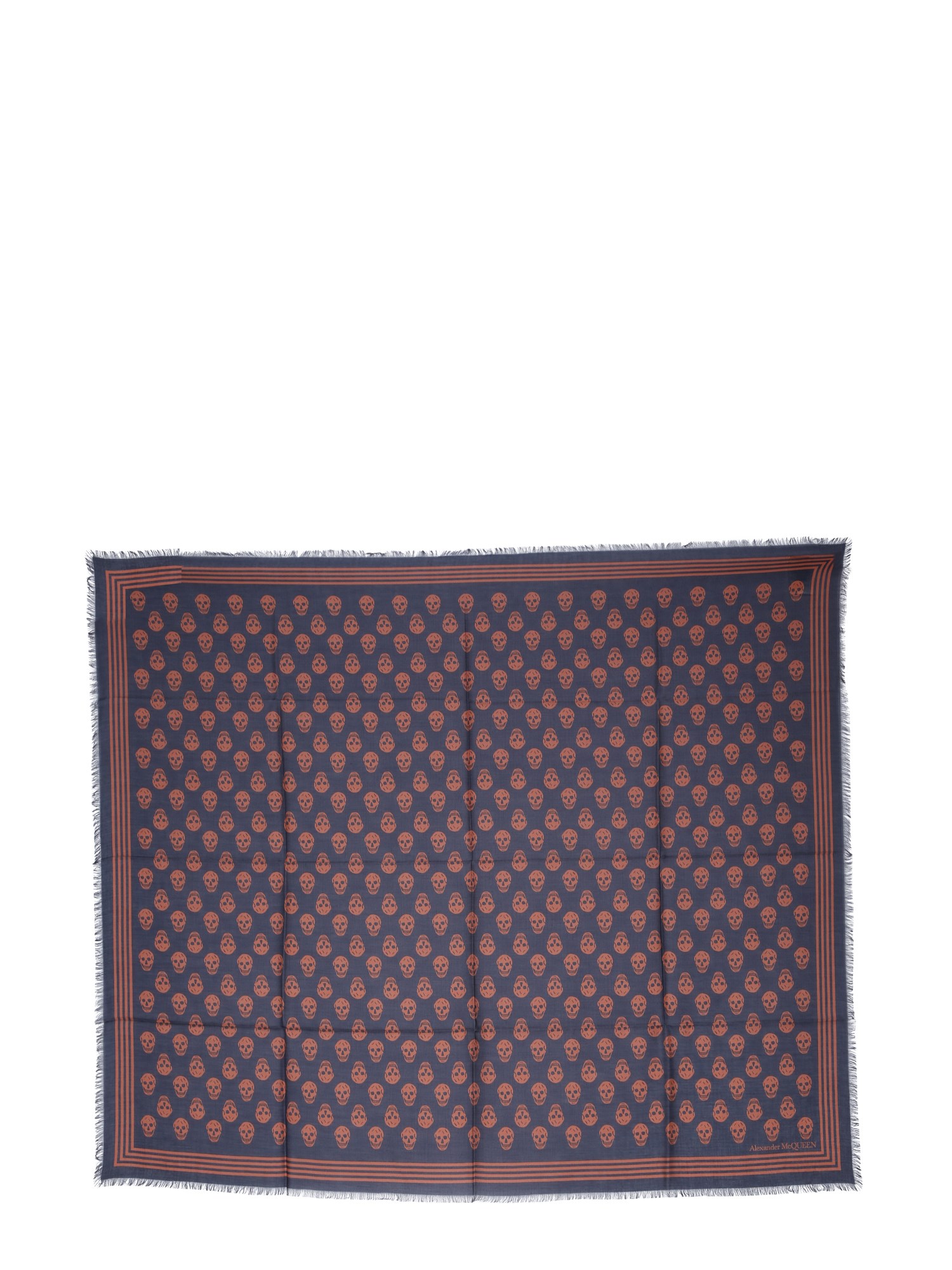 alexander mcqueen biker skull scarf