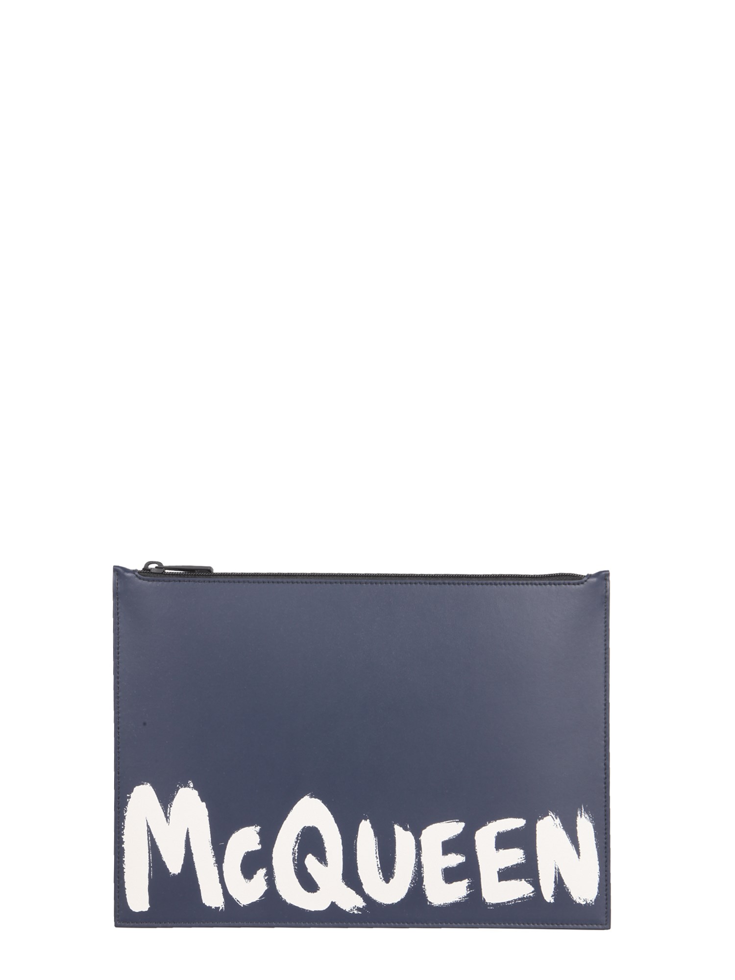 alexander mcqueen leather clutch