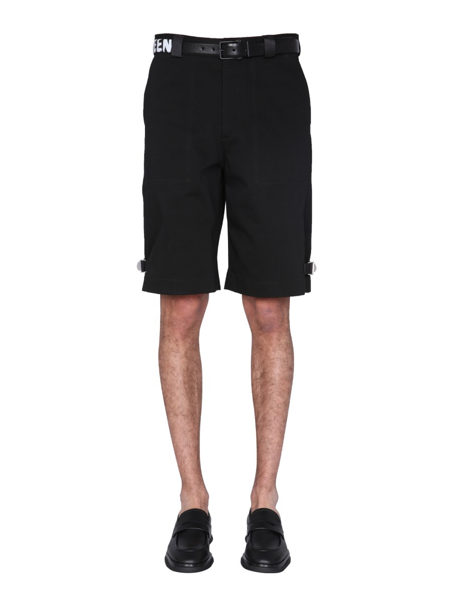 ALEXANDER McQUEEN BERMUDA REGULAR FIT IN COTONE