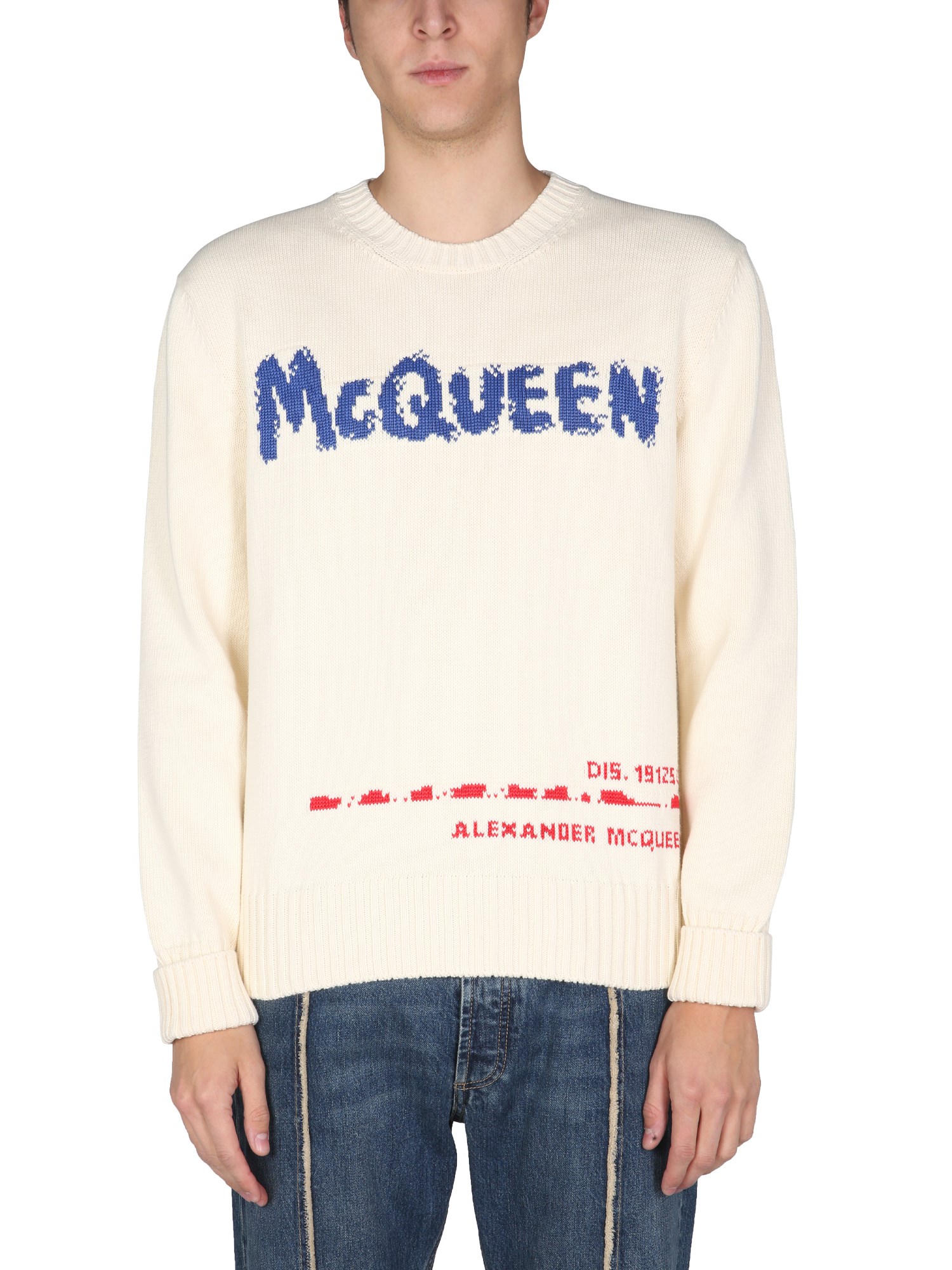 alexander mcqueen crew neck sweater