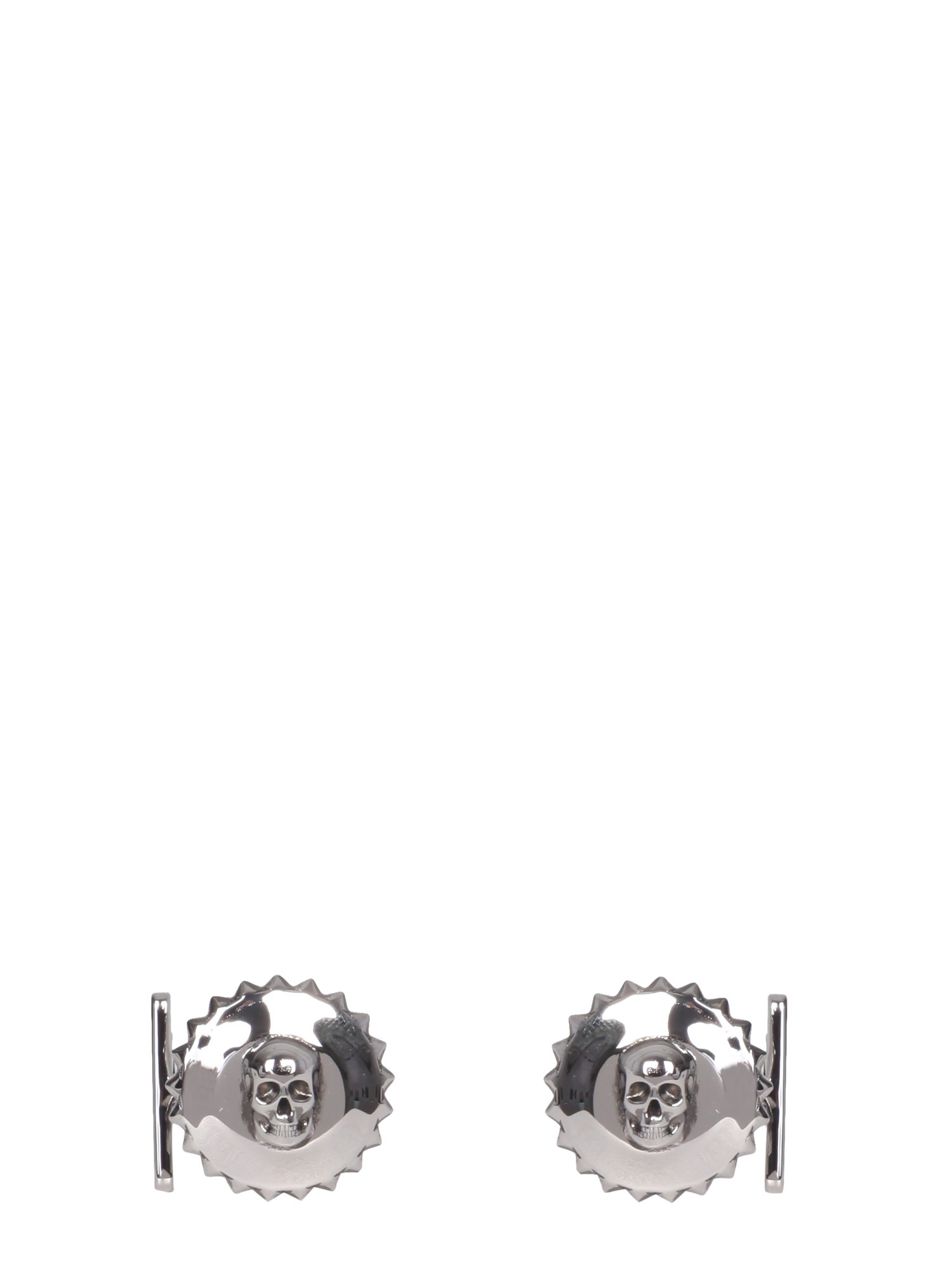 alexander mcqueen stud skull cufflinks