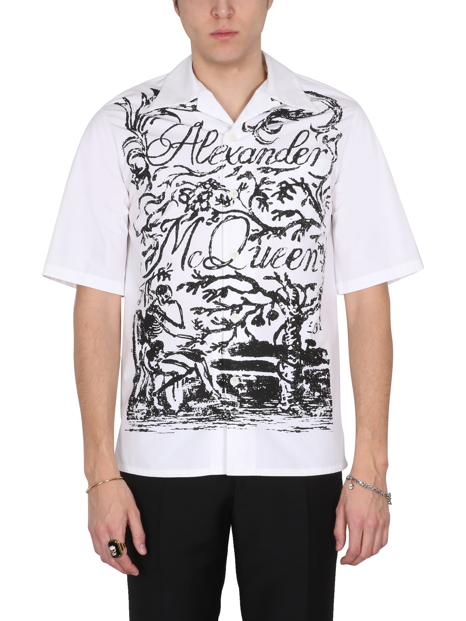 alexander mcqueen shirt with painted blake