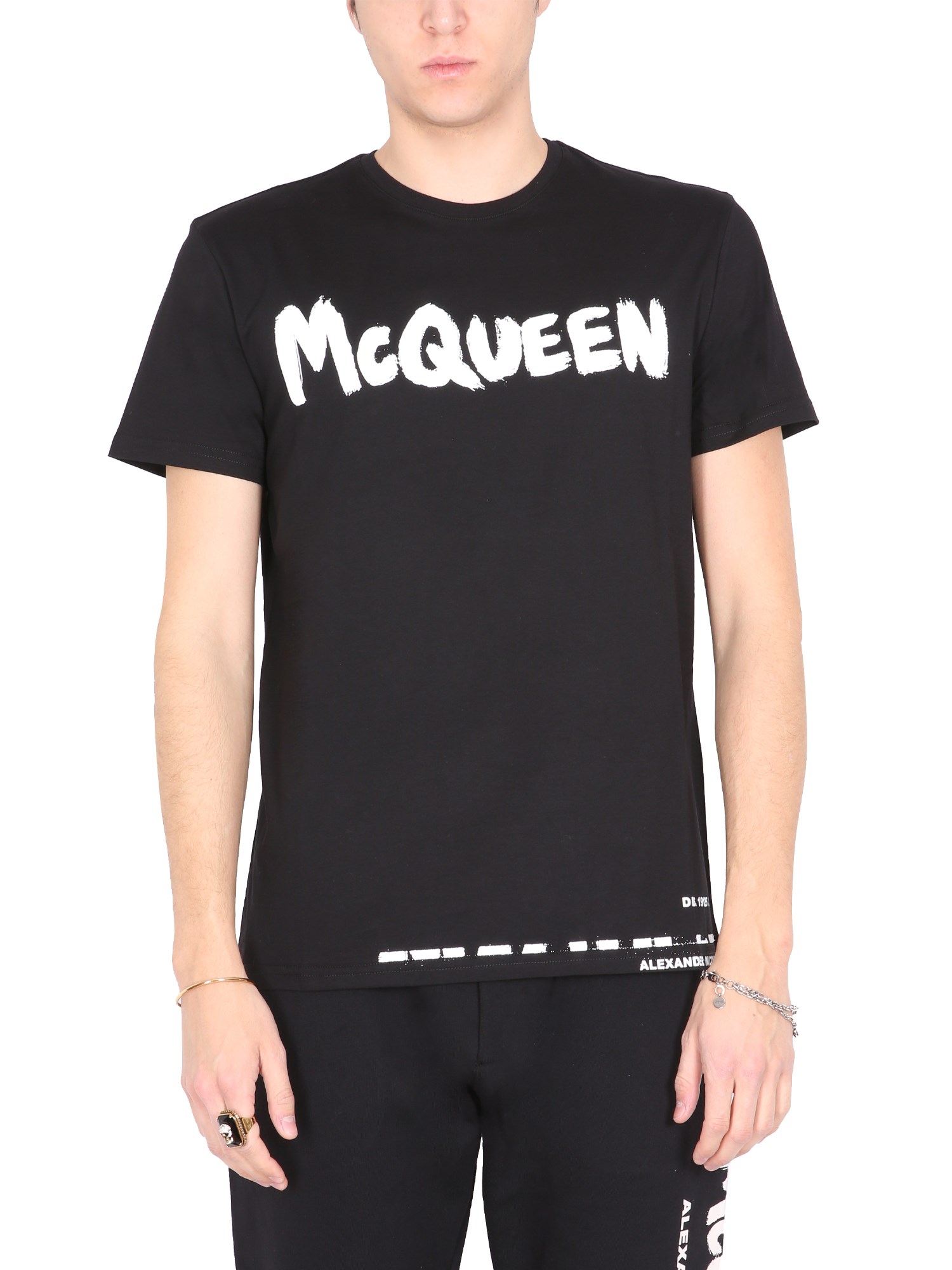 alexander mcqueen t-shirt with graffiti print