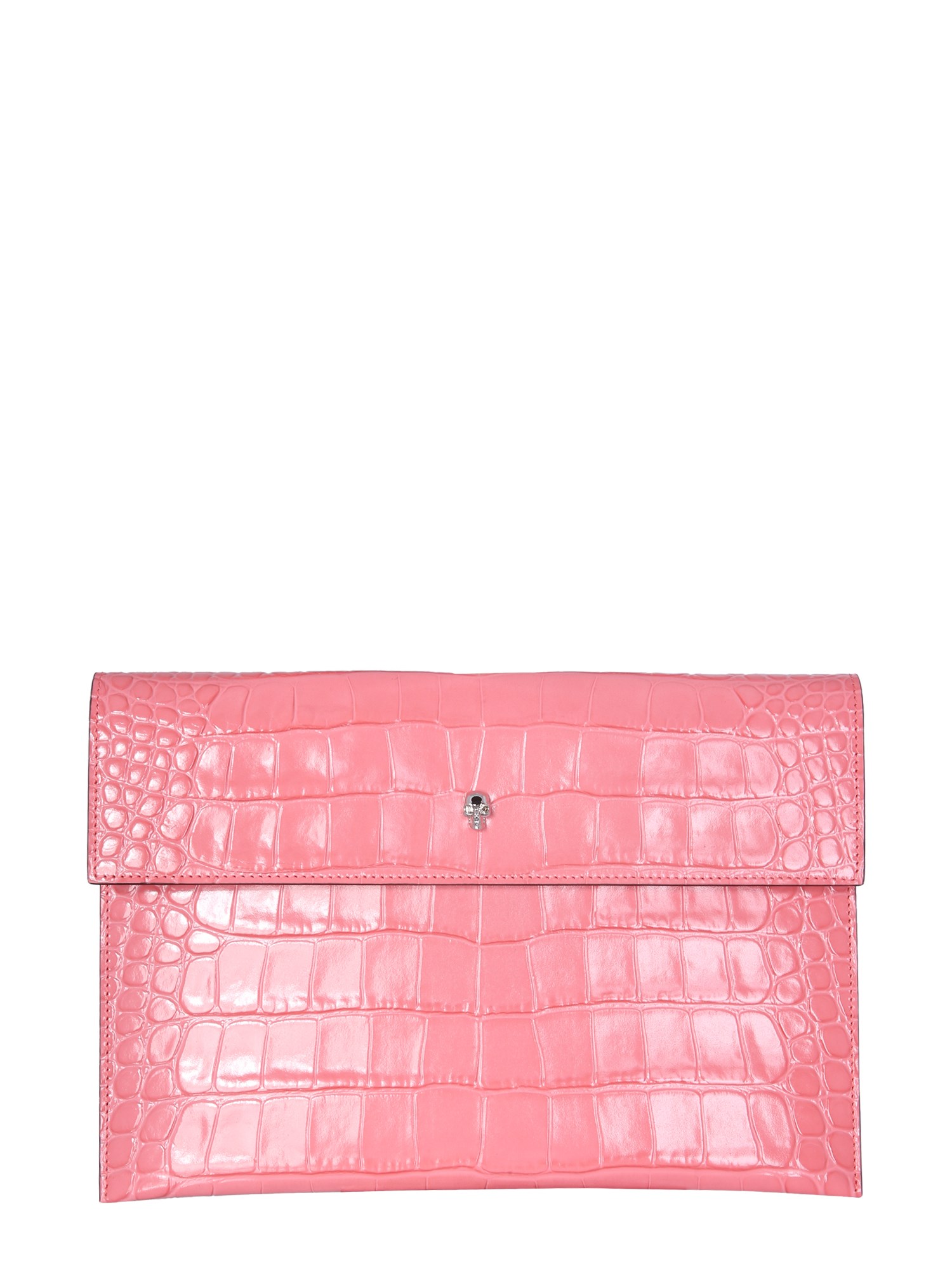 alexander mcqueen clutch with skull