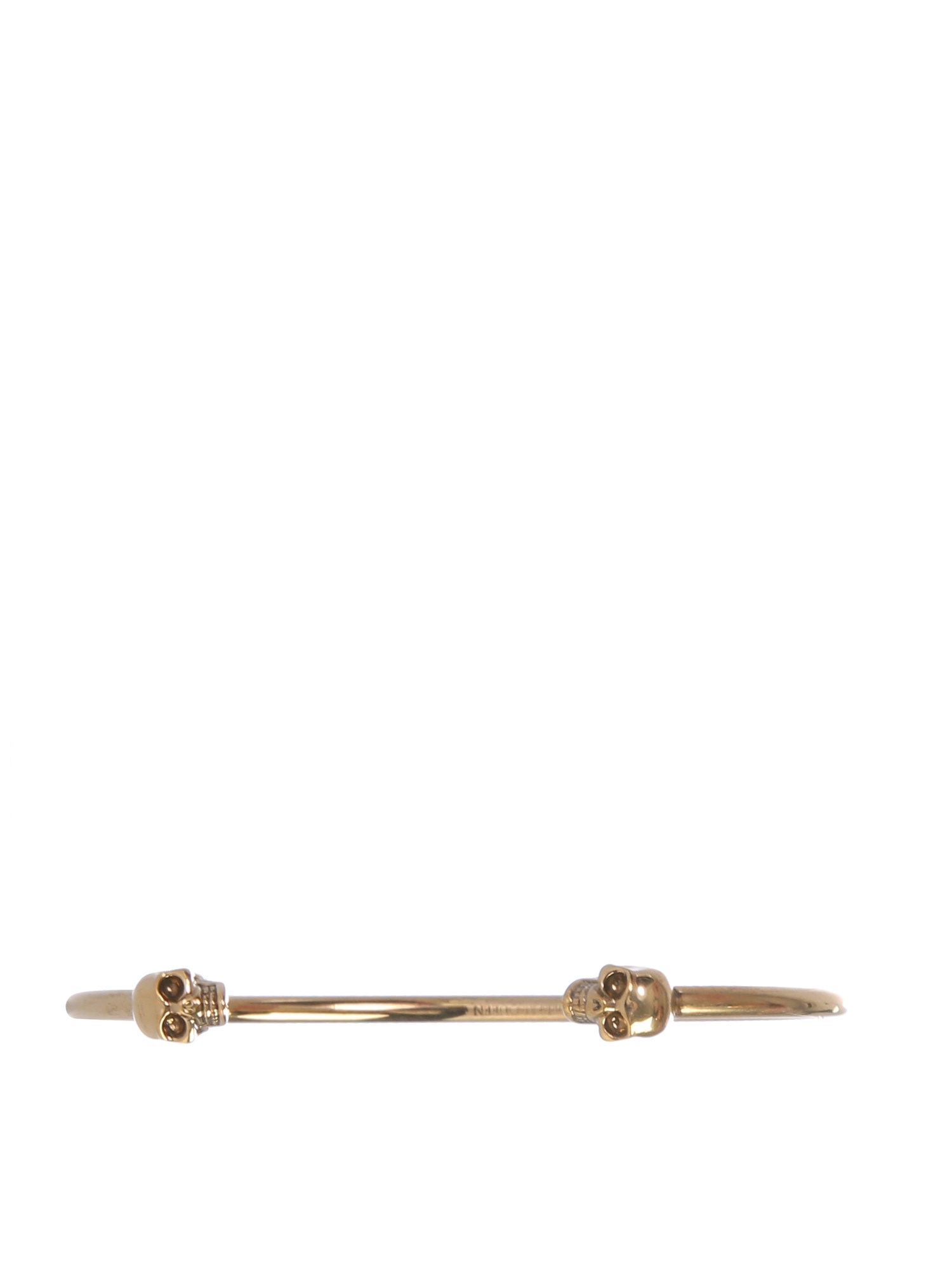 alexander mcqueen twin skull bracelet
