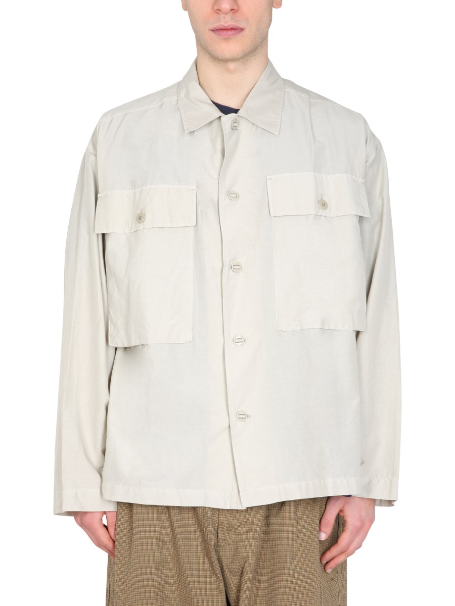 YMC CAMICIA MILITARY IN COTONE E SETA