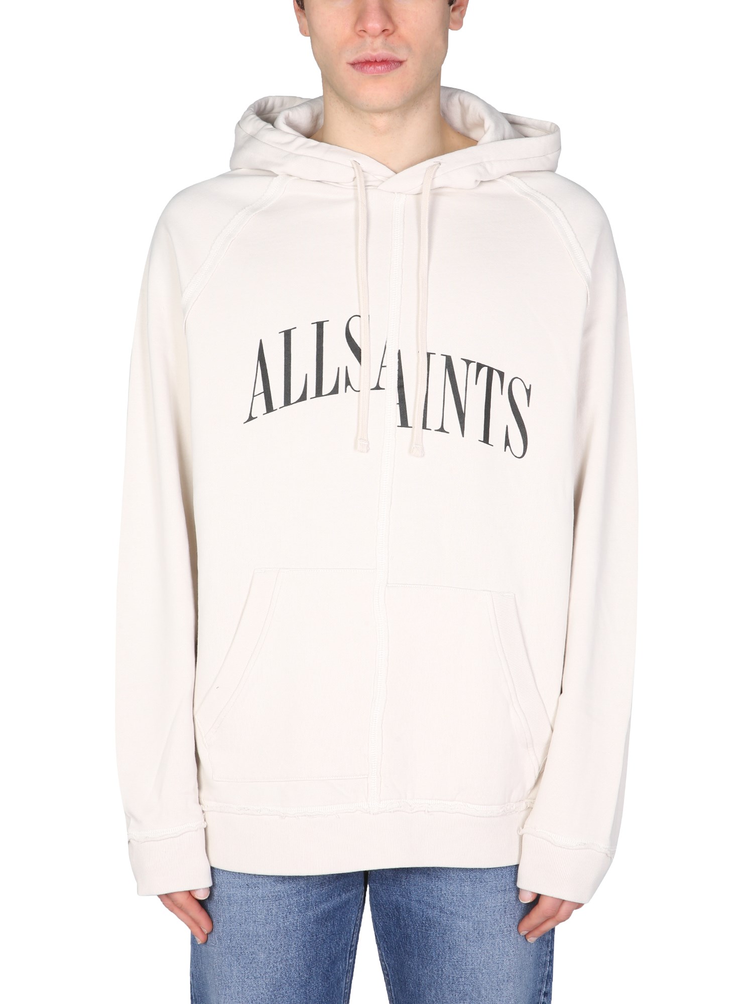 allsaints sweatshirt with logo print
