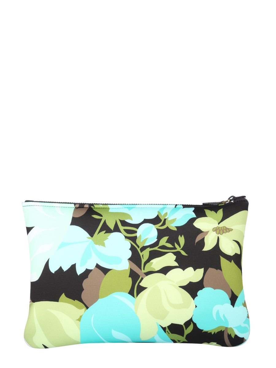 POUCH CON STAMPA FLOREALE
