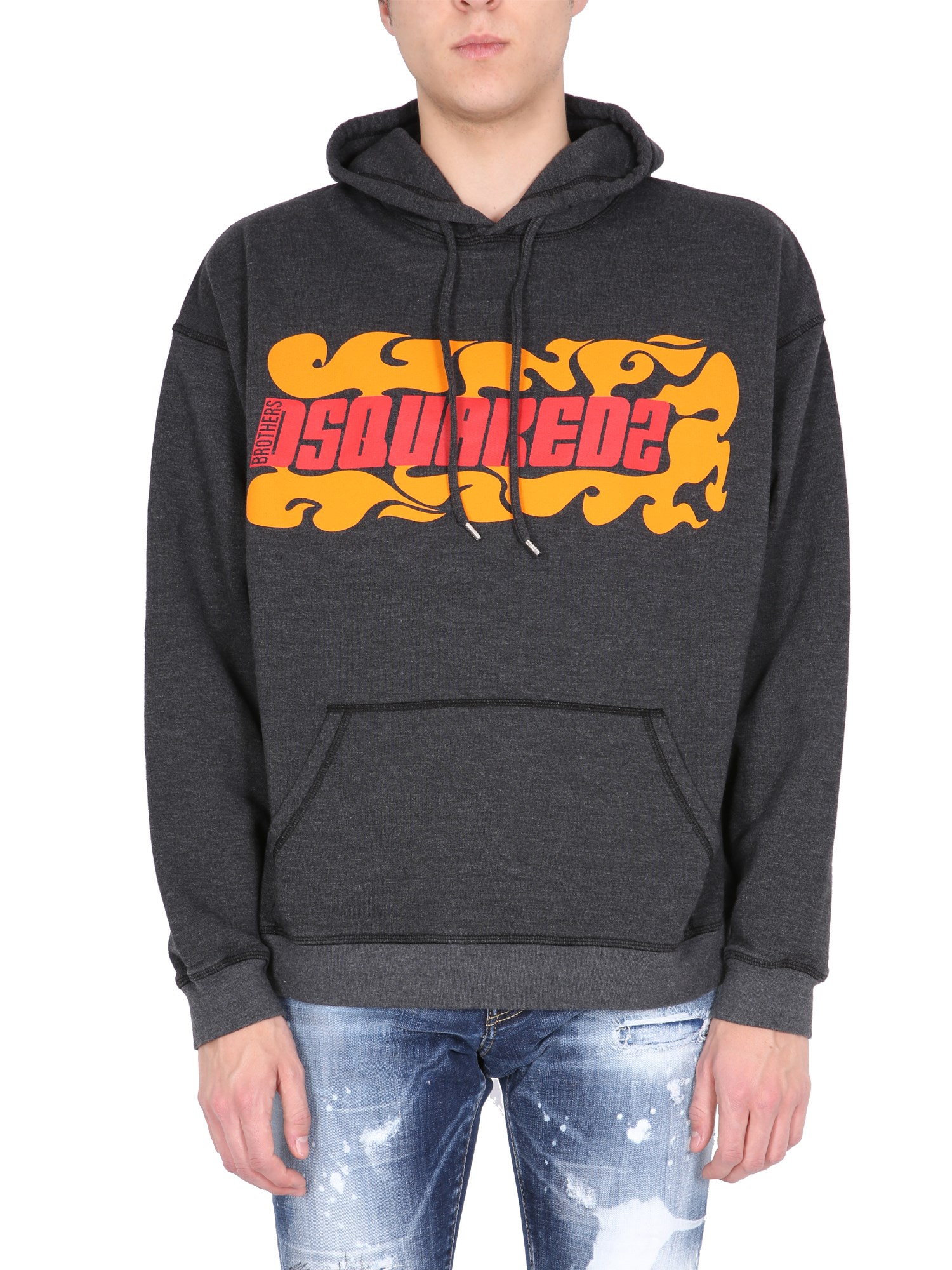 dsquared logo printed sweatshirt
