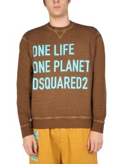DSQUARED - FELPA "ONE LIFE ONE PLANET"