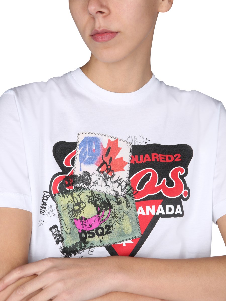 Dsquared t shirt online dames