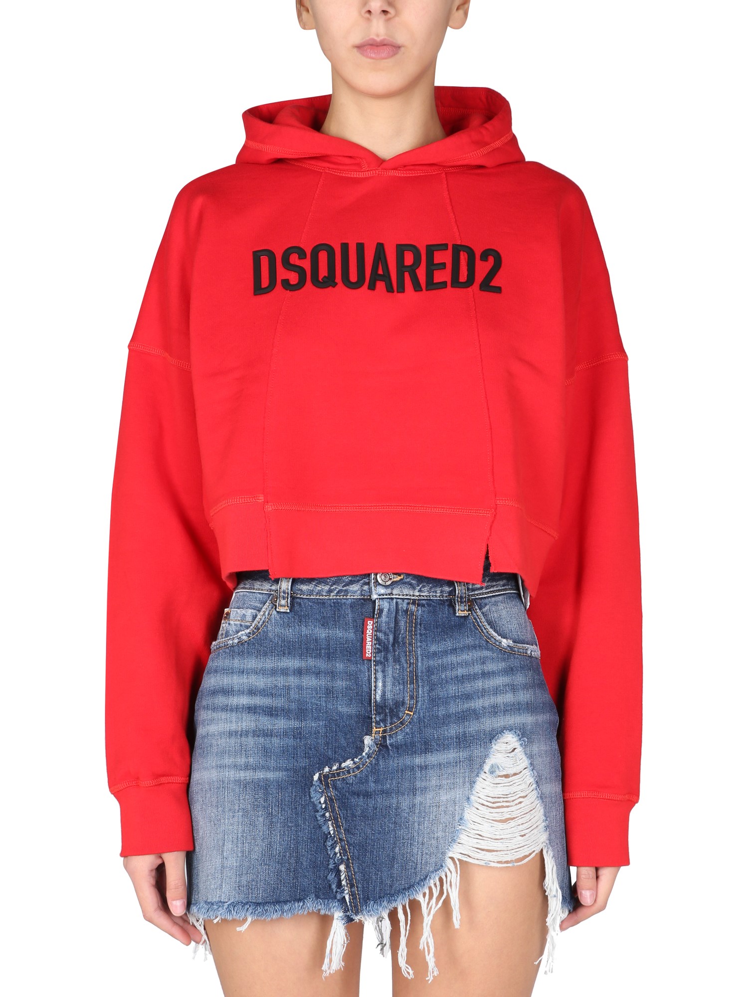 dsquared sweatshirt with rubber logo