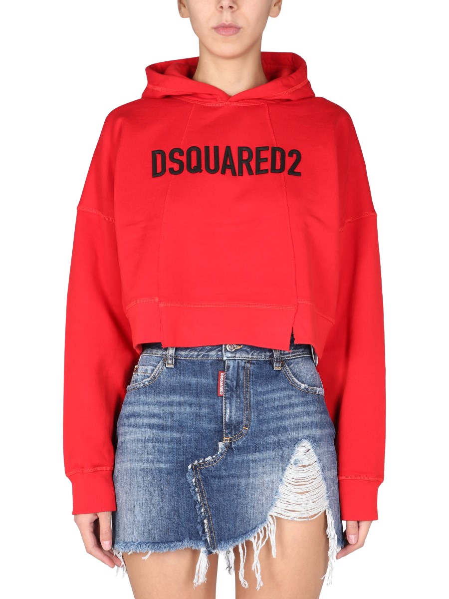 Dsquared2 neon logo outlet sweatshirt