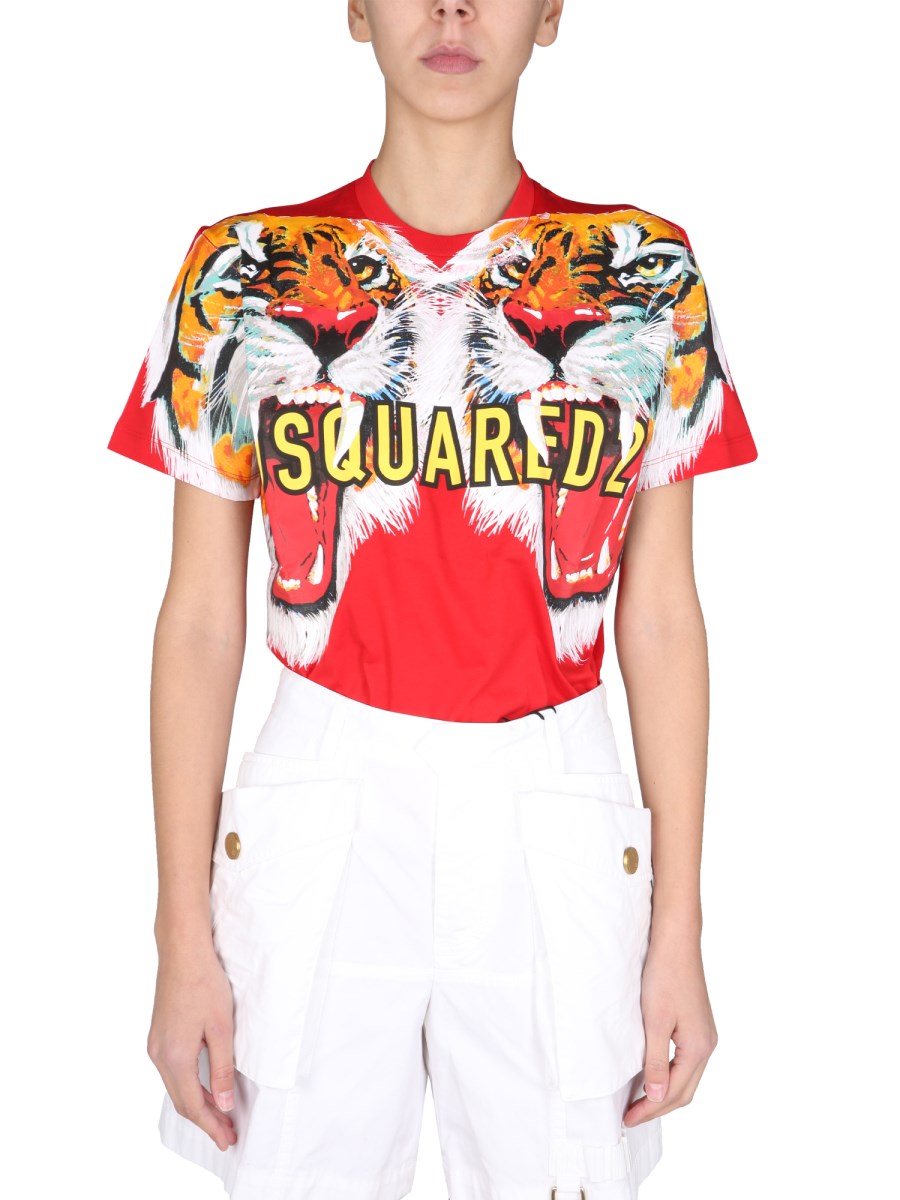 Dsquared tiger t store shirt