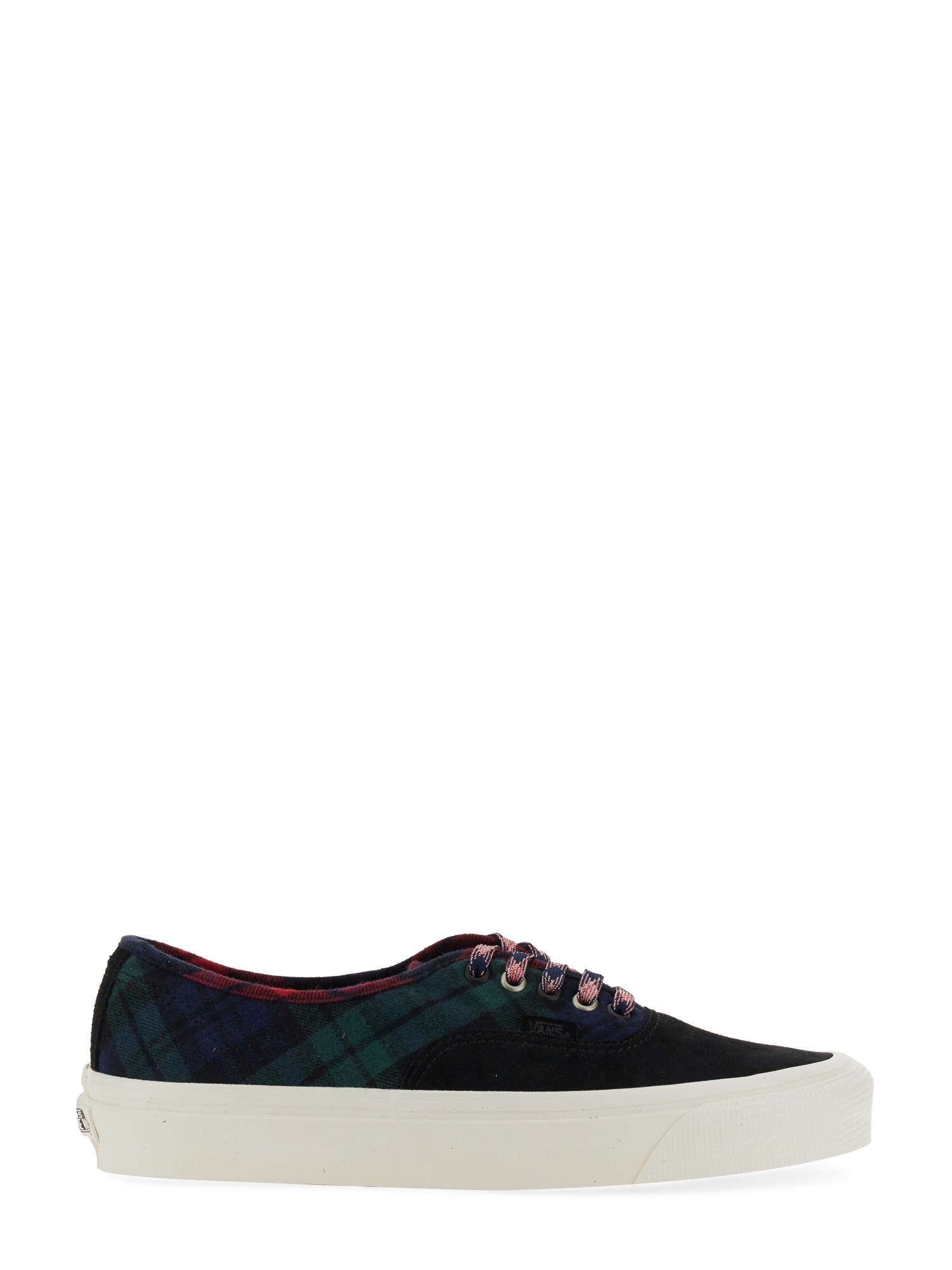 Vans Authentic 44 Dx Plaid-panel Sneakers In Black