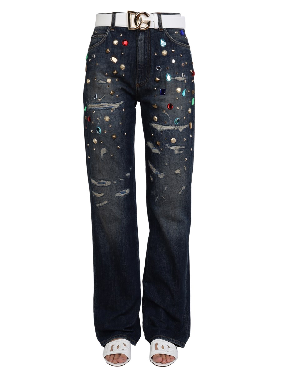 JEANS CON STRASS