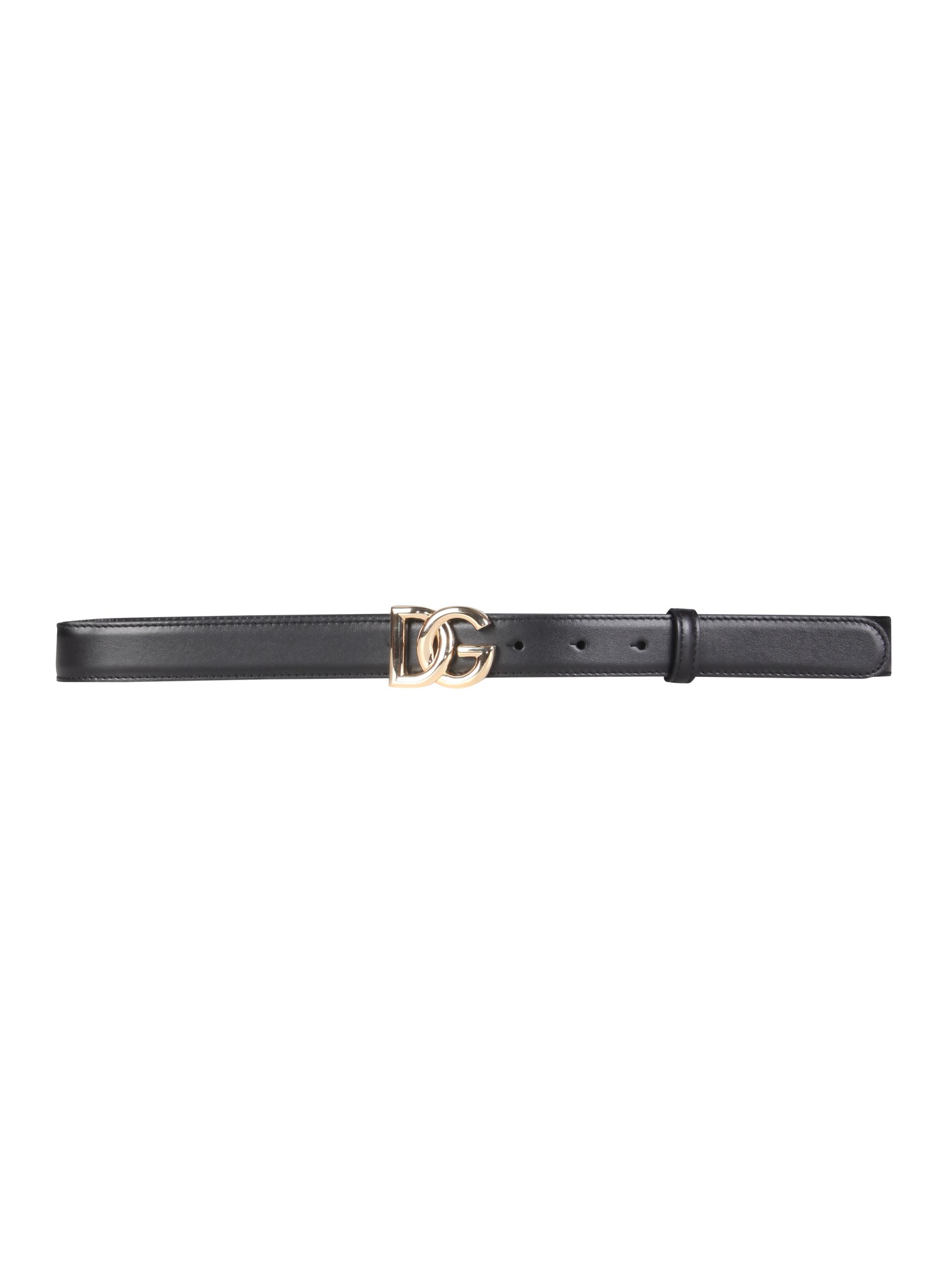 dolce & gabbana belt with logo buckle