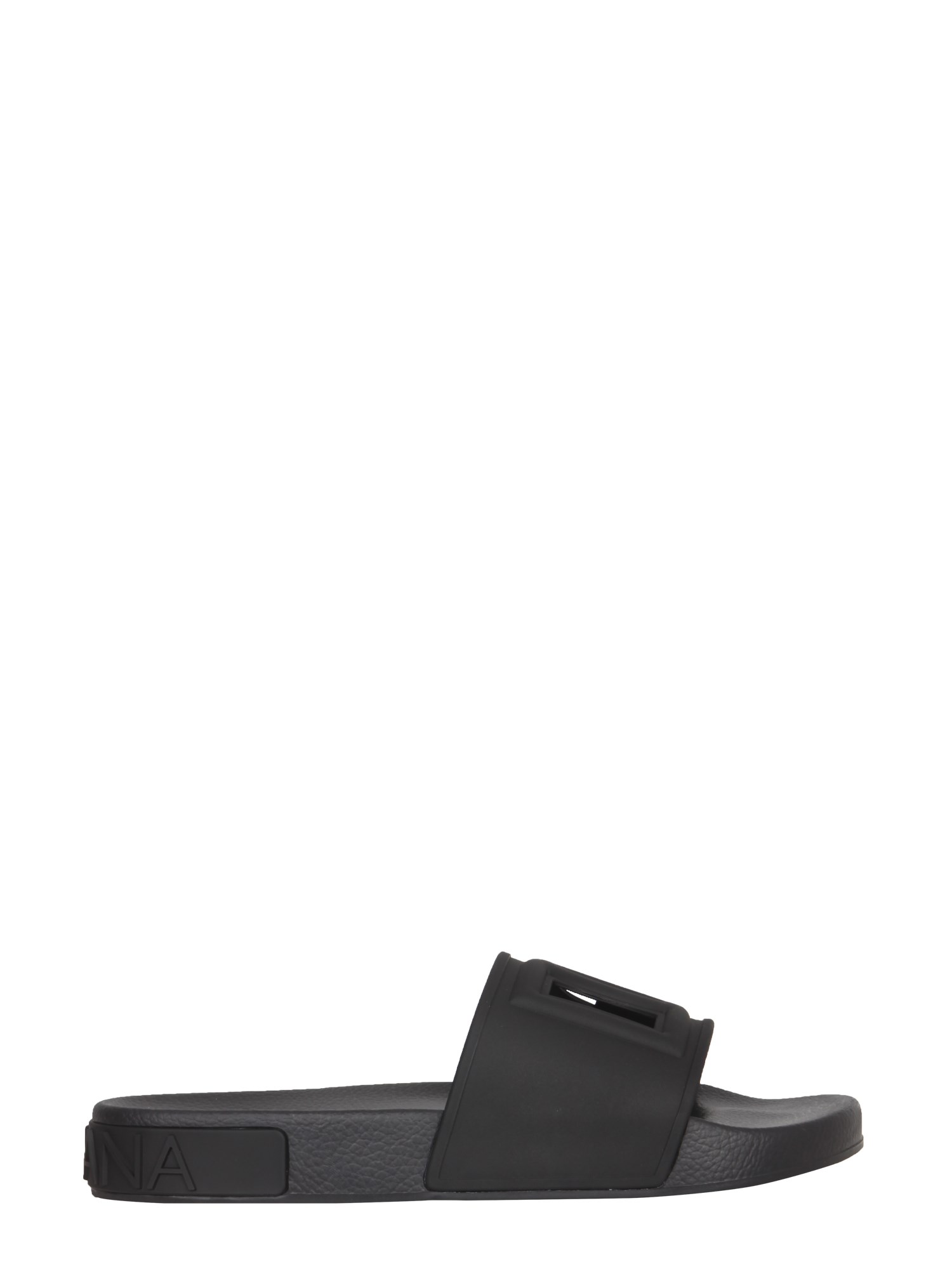 dolce & gabbana rubber slide sandals