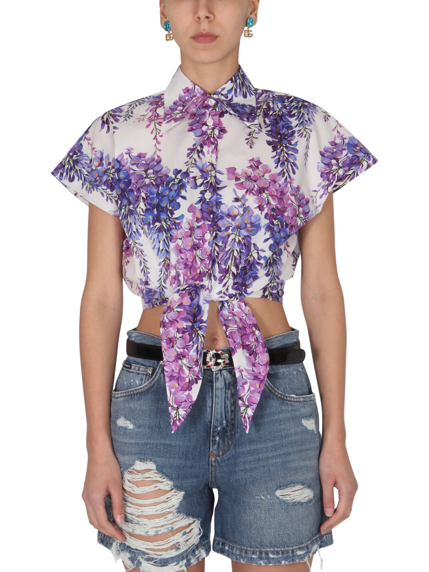 dolce & gabbana shirt with glycine print