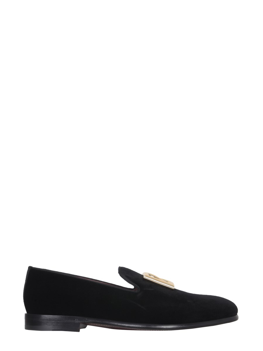 Dolce and gabbana velvet cheap slippers