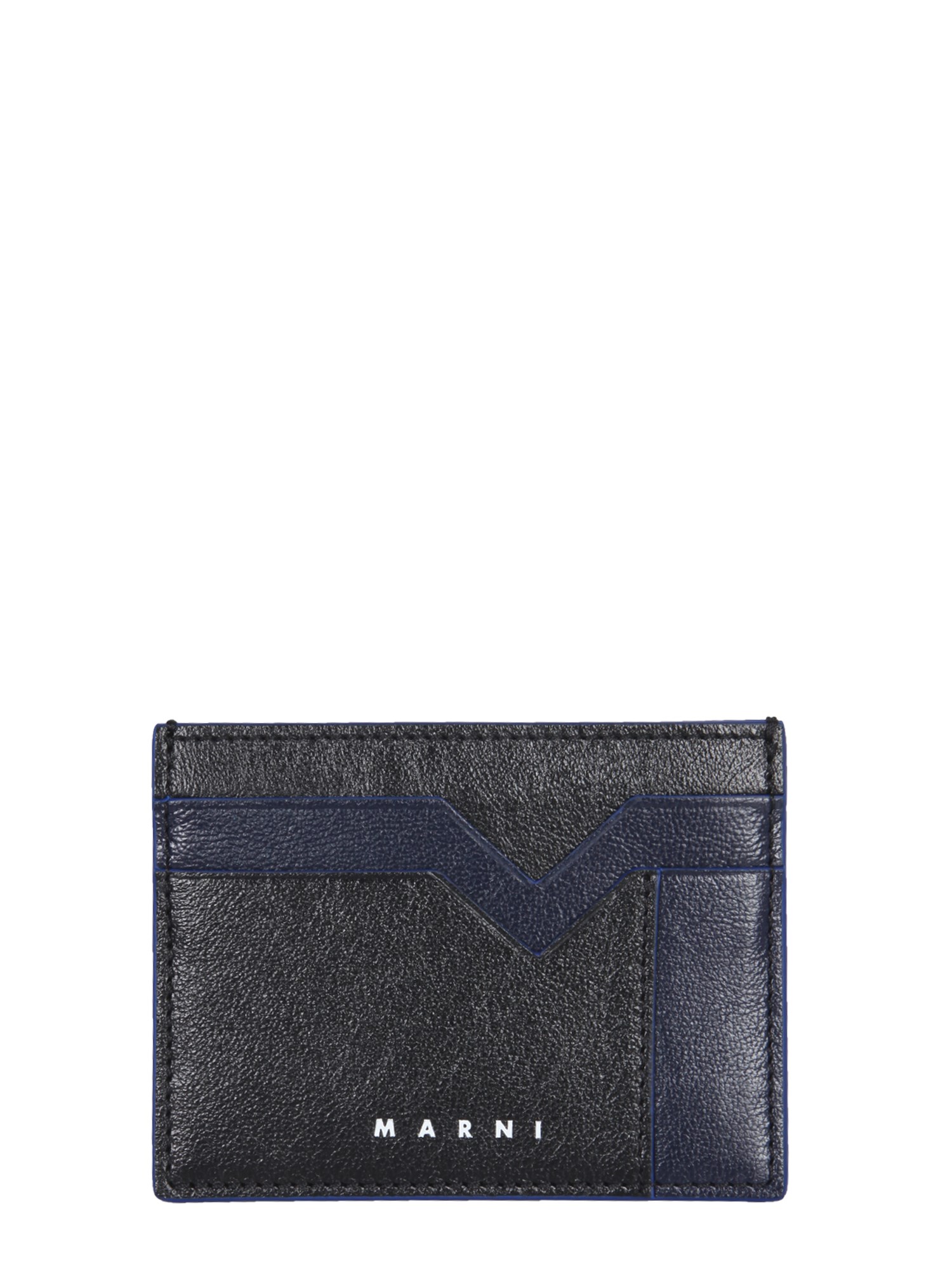 marni bicolor leather card holder