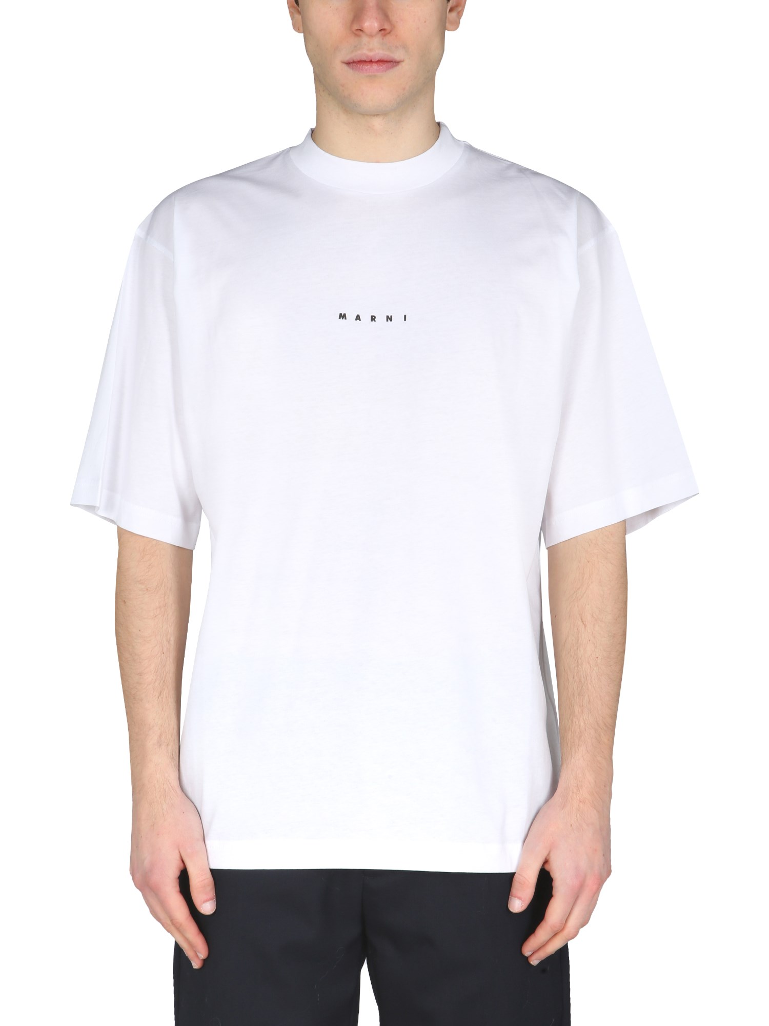 marni t-shirt with logo print