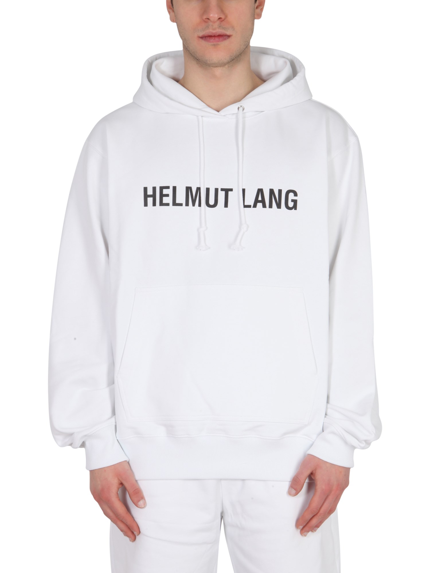 helmut lang sweatshirt with logo print