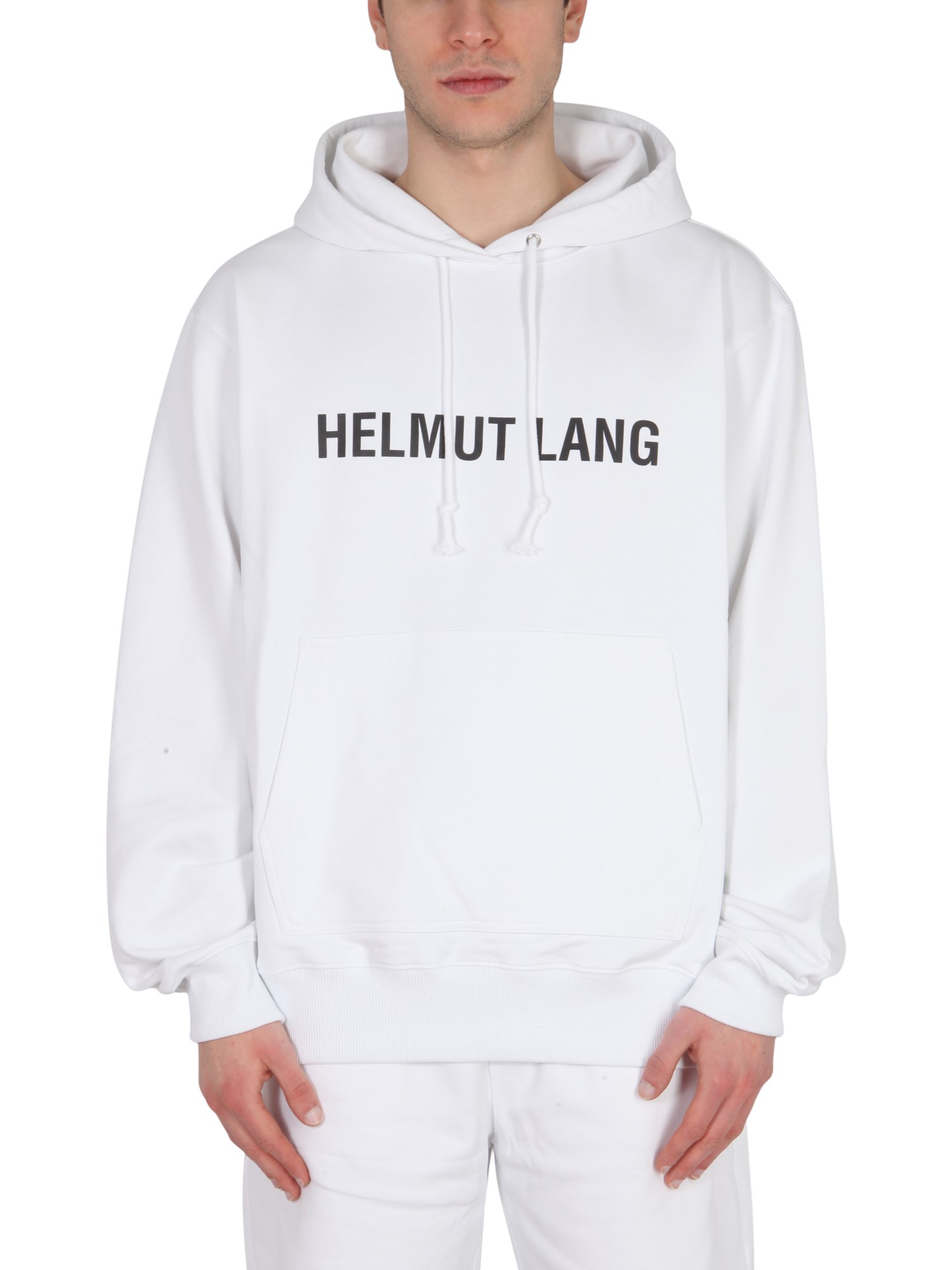 helmut lang sweatshirt with logo print
