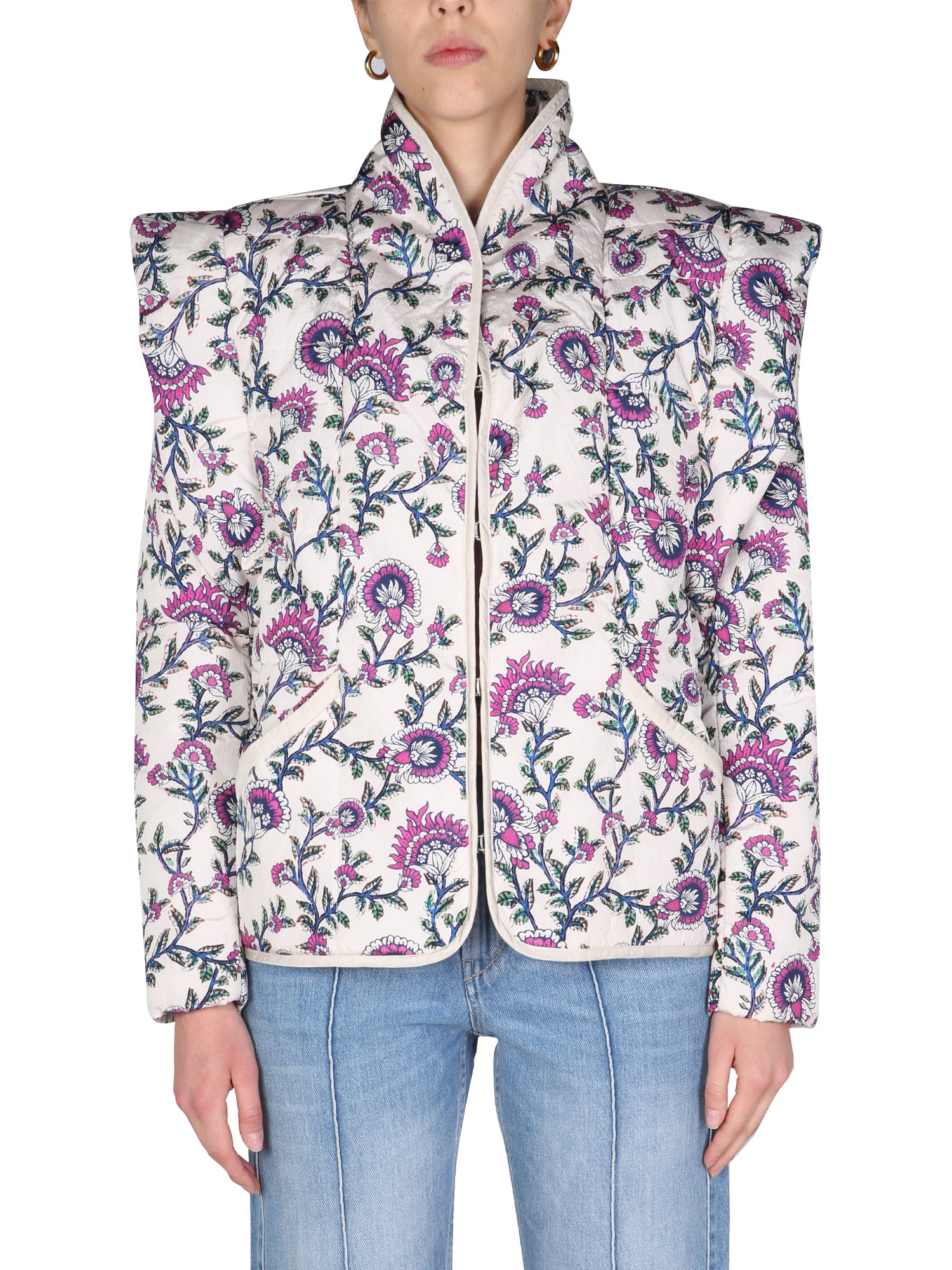 isabel marant floral print jacket