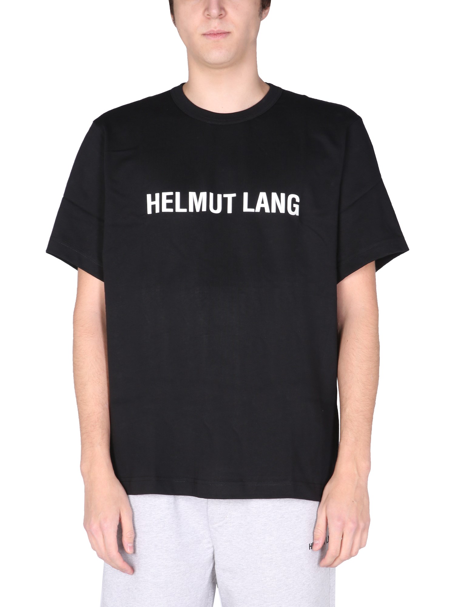 helmut lang t-shirt with logo print