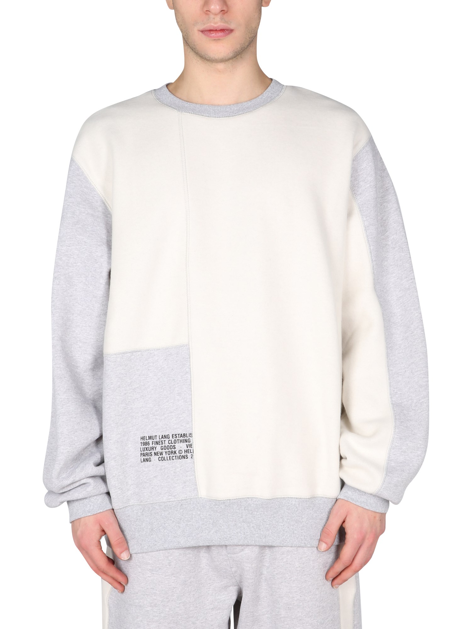 helmut lang colourblock sweatshirt