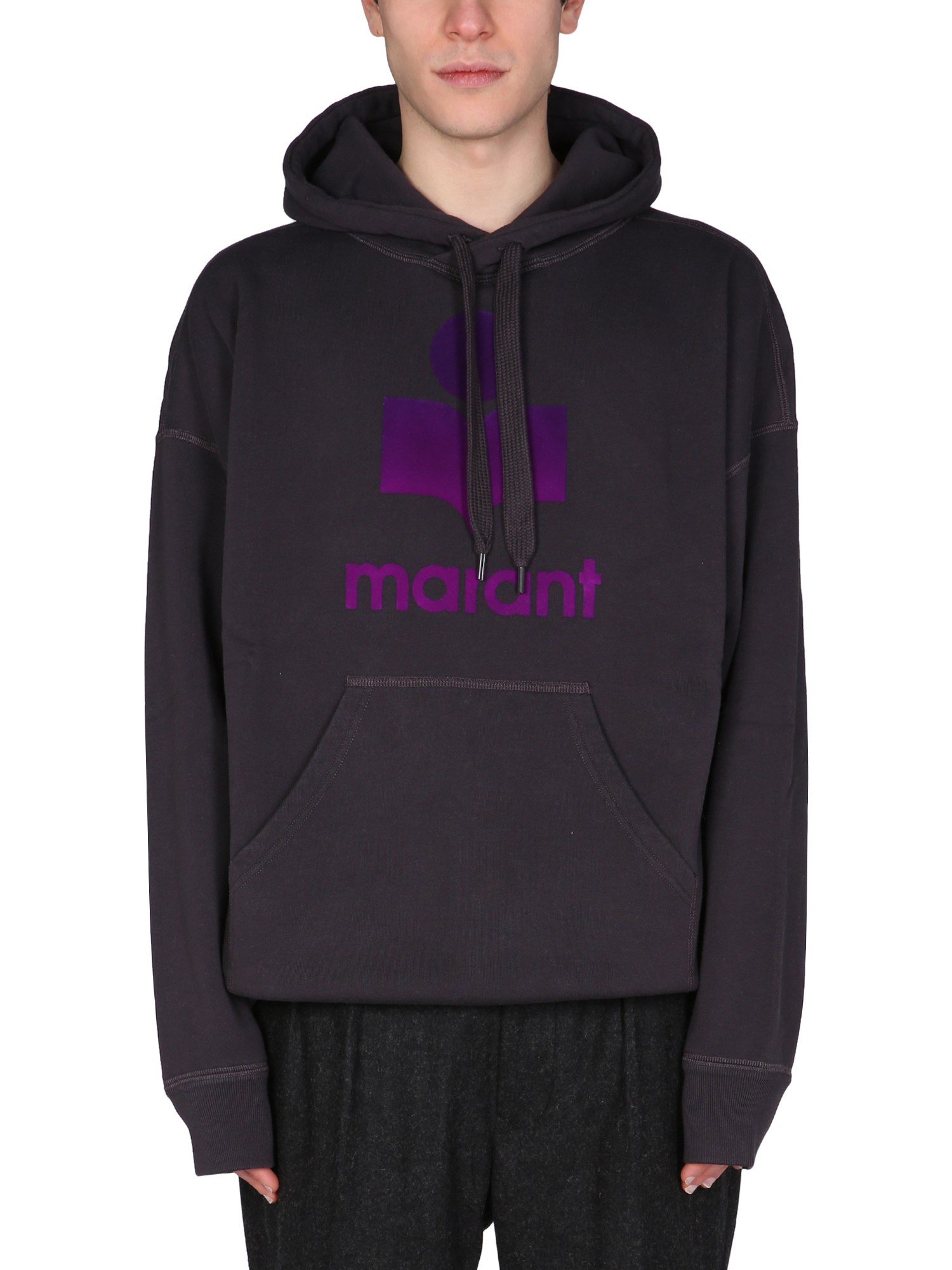 isabel marant miley sweatshirt with logo