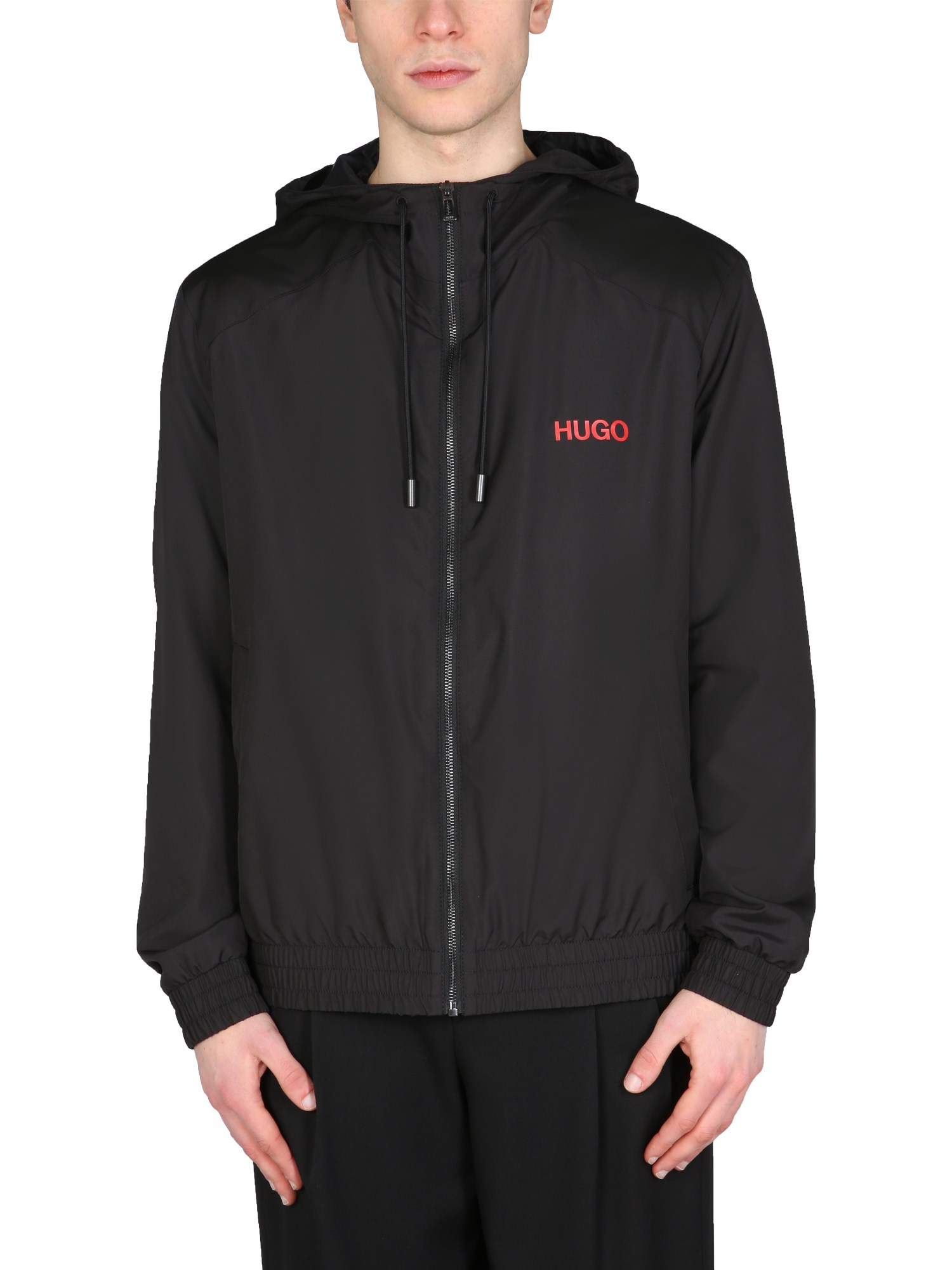 hugo jacket with logo print