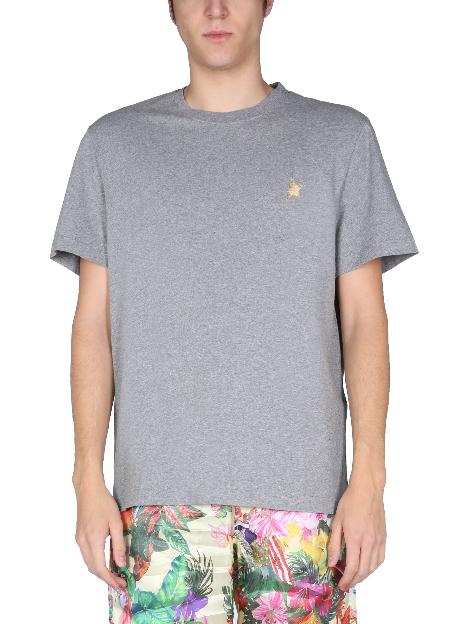 golden goose deluxe brand t-shirt with laminated star