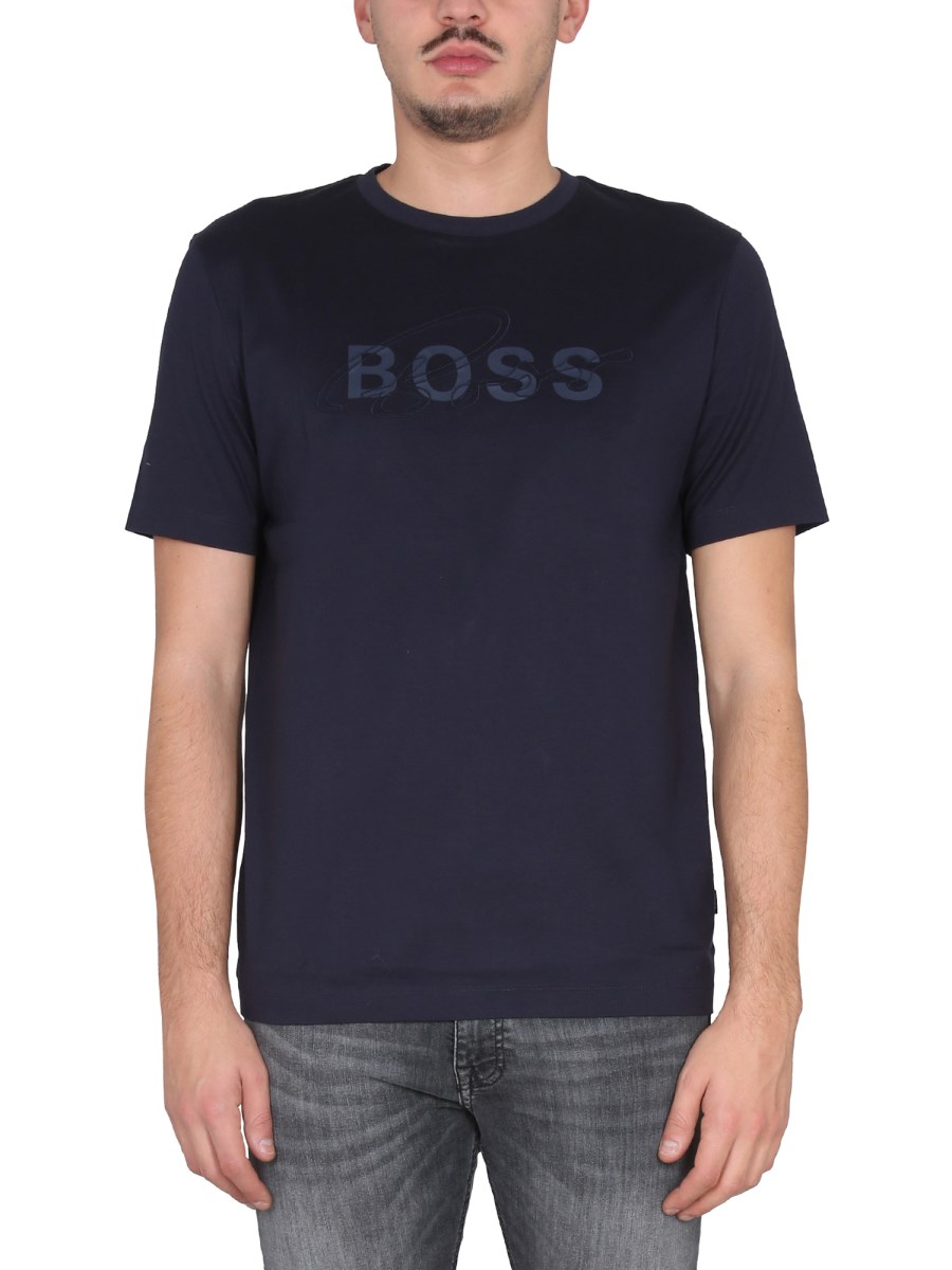 BOSS T-SHIRT IN COTONE CON LOGO