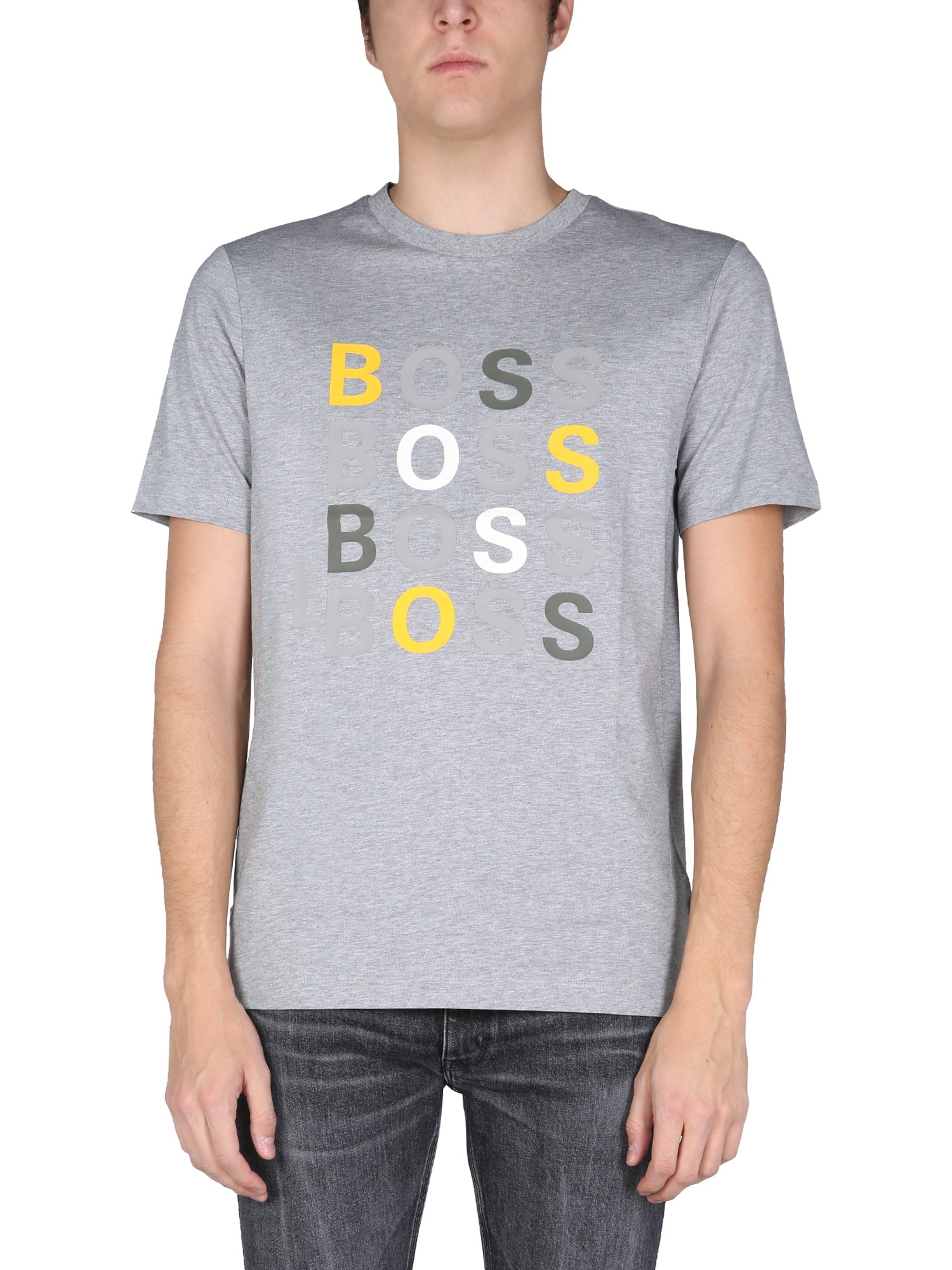 boss t-shirt with logo print