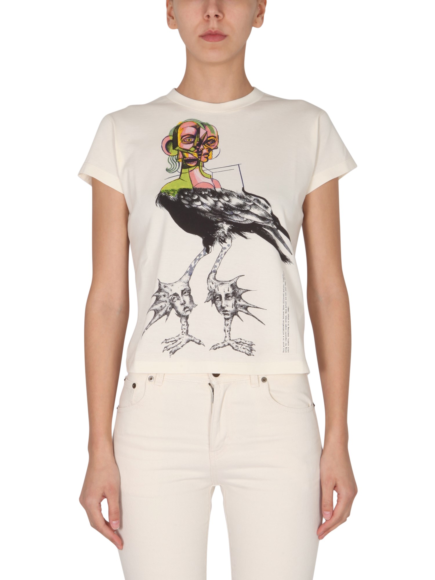 mm6 maison margiela printed t-shirt