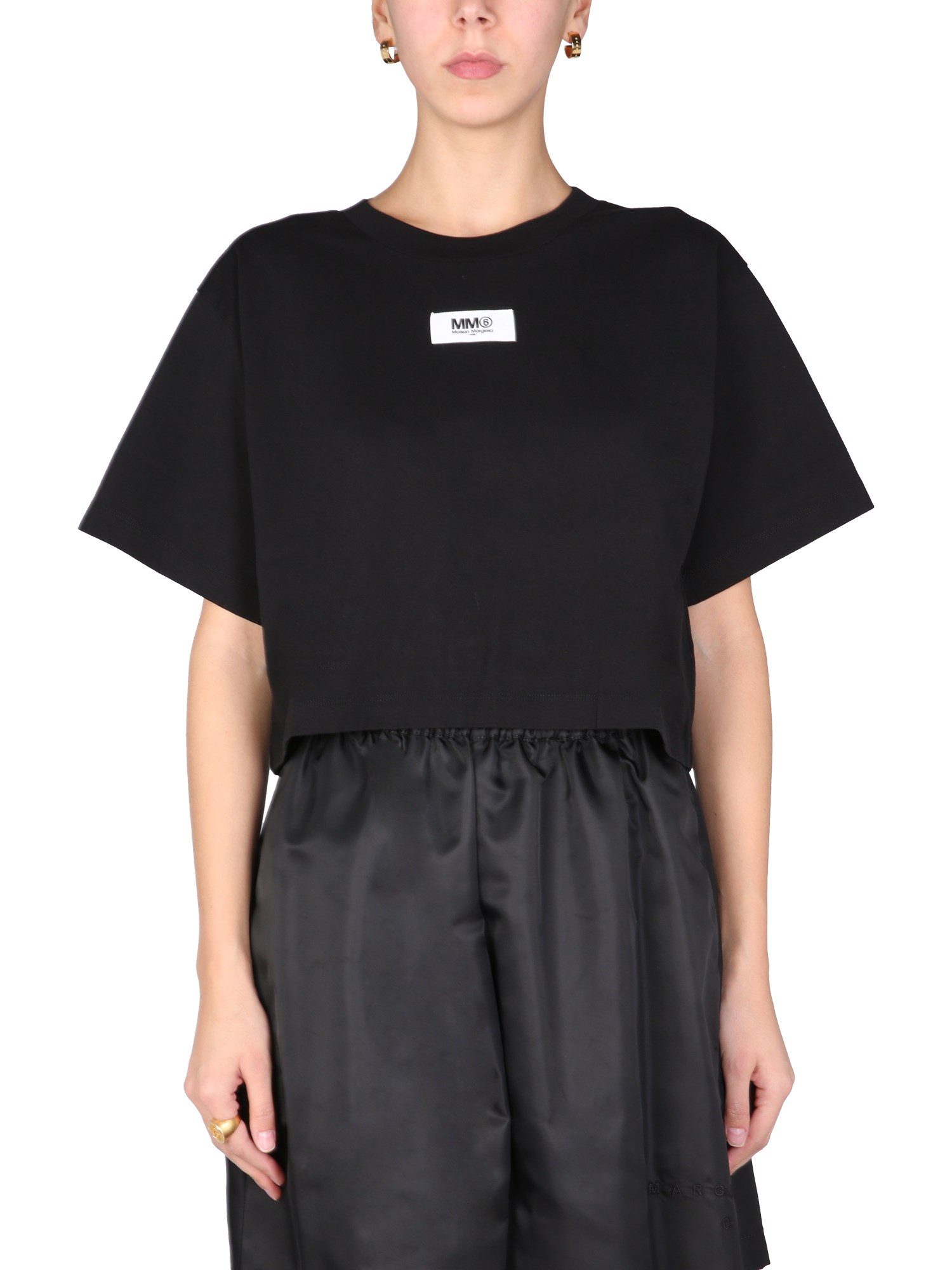 mm6 maison margiela t-shirt with logo label